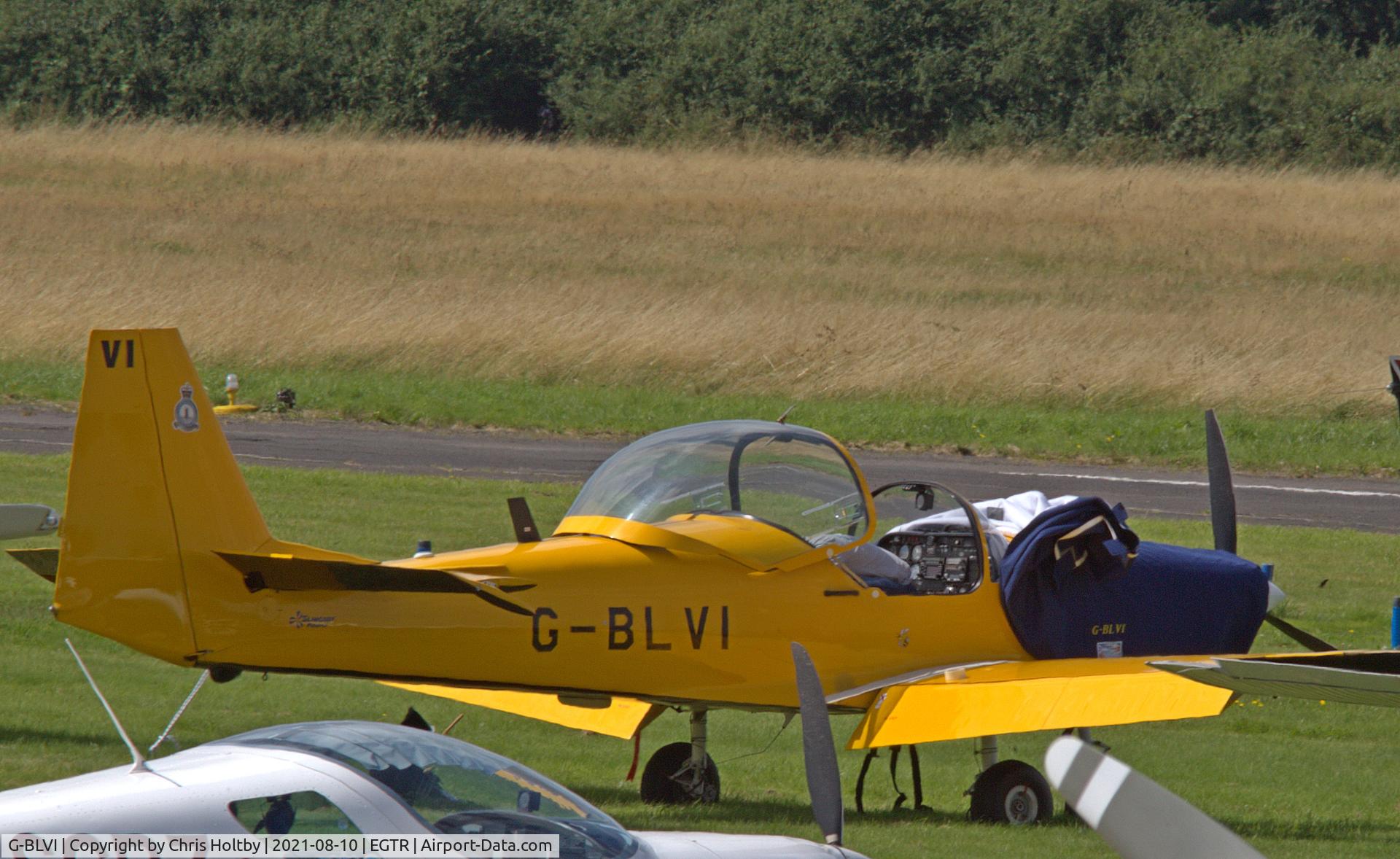 G-BLVI, 1986 Slingsby T-67M Firefly Mk2 C/N 2017, Parked and being maintained at Elstree