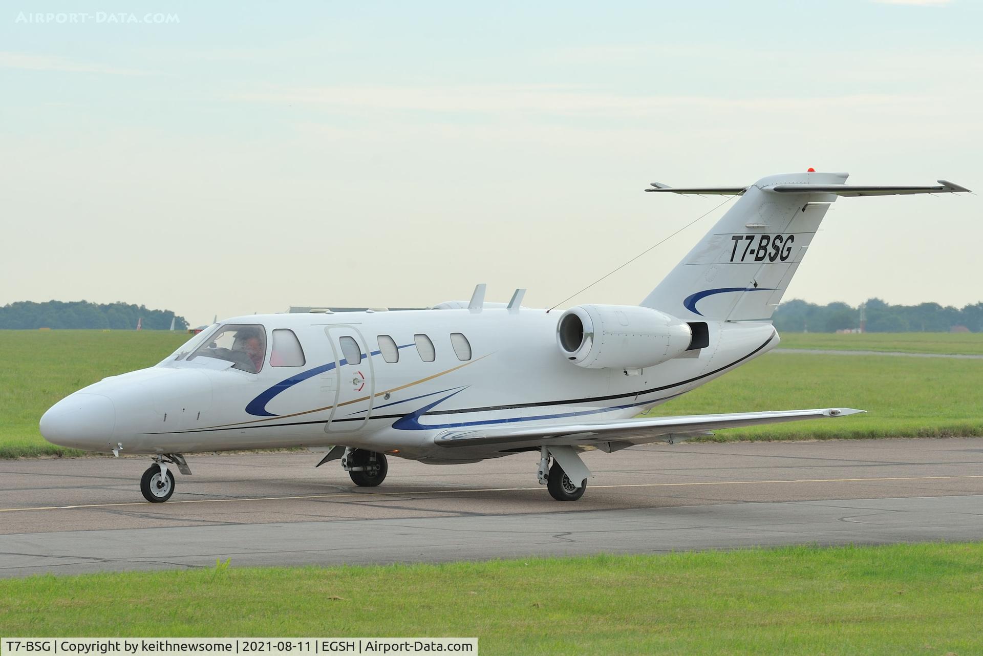 T7-BSG, 2000 Cessna 525 CitationJet CJ1 C/N 525-0384, Arriving at Norwich from Pula, Croatia.