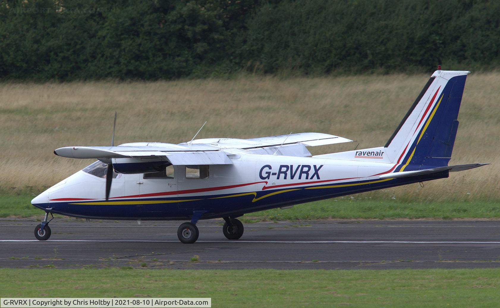 G-RVRX, 1977 Partenavia P-68B Victor C/N 62, Landing at Elstree