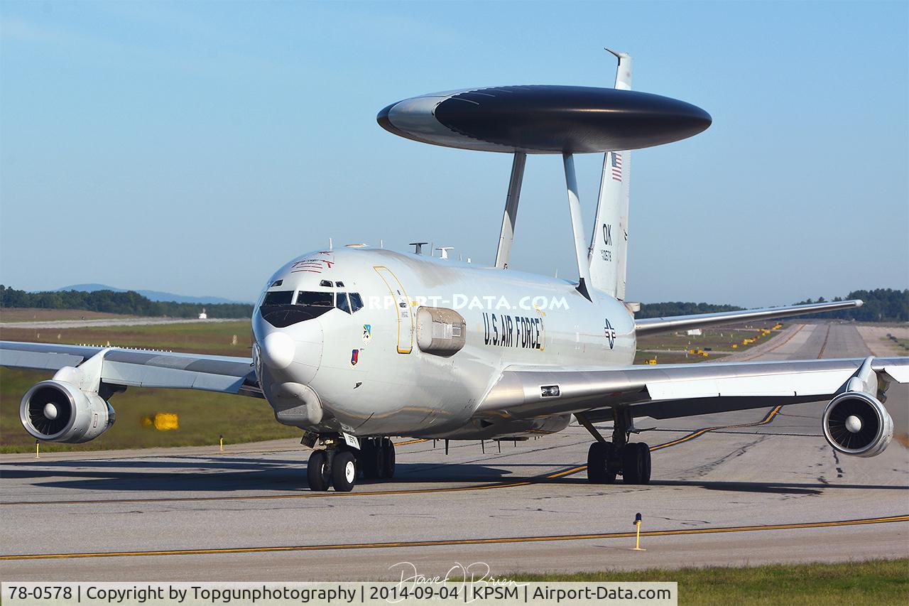 78-0578, 1978 Boeing E-3B Sentry C/N 21754, SENTRY31 heading back to Tinker AFB