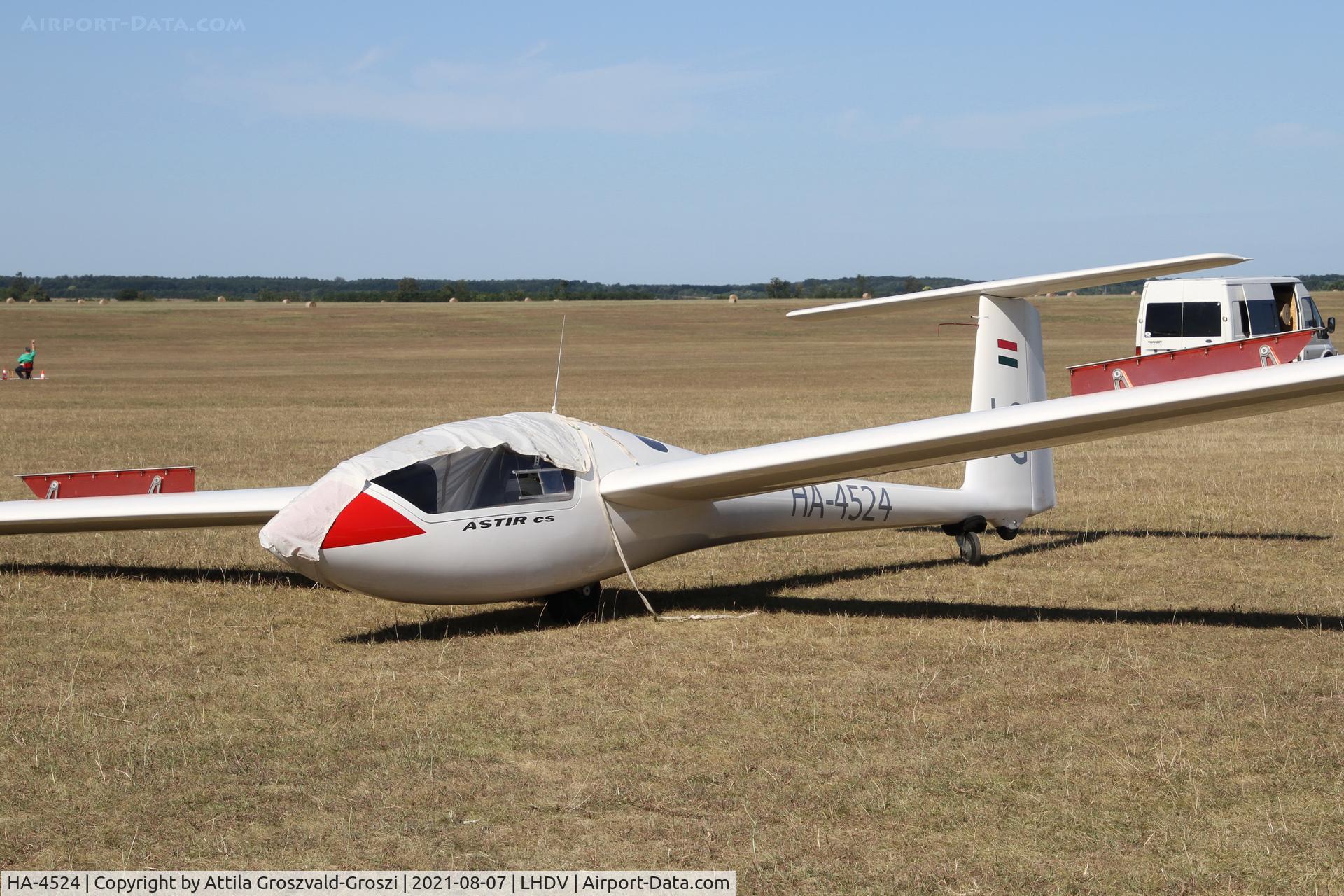 HA-4524, 1978 Grob G-102 Astir CS Jeans C/N 2118, LHDV - Dunaújváros-Kisapostag Airport, Hungary