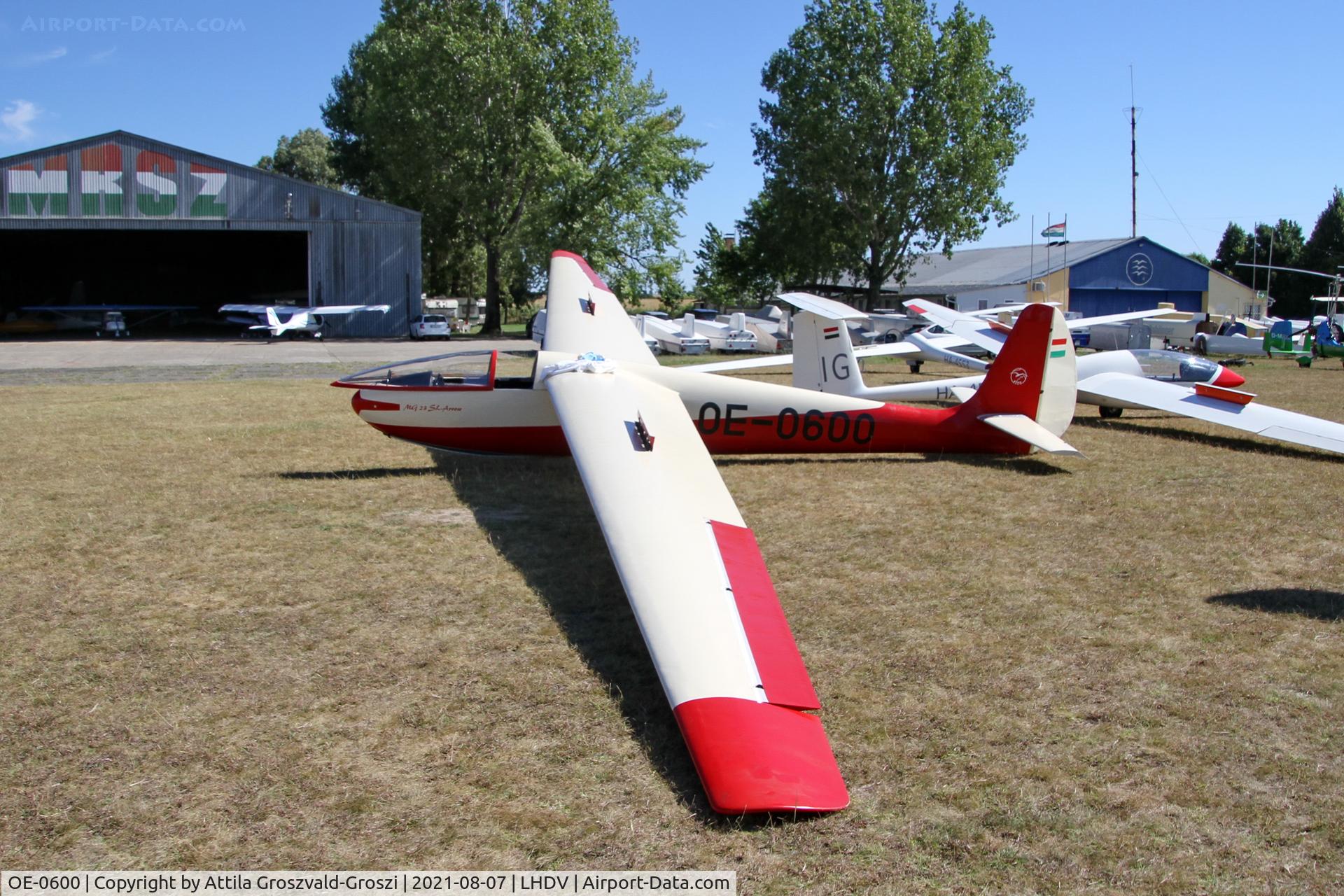 OE-0600, 1962 Oberlerchner Mg 23 SL C/N 13, LHDV - Dunaújváros-Kisapostag Airport, Hungary