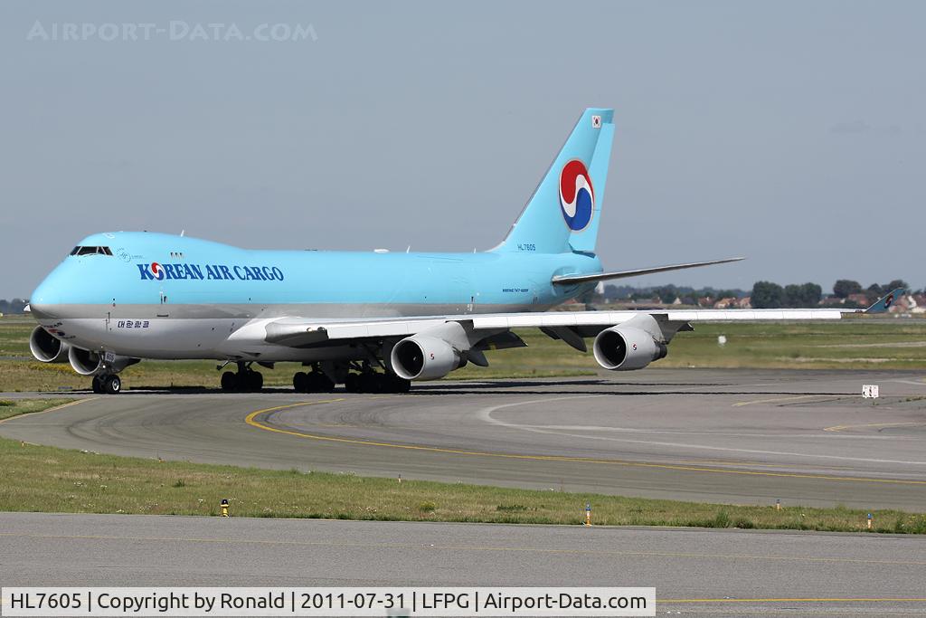 HL7605, 2006 Boeing 747-4B5ERF C/N 35526, at cdg