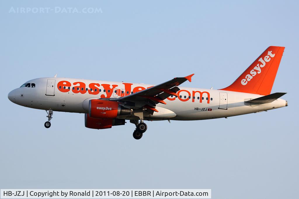 HB-JZJ, 2004 Airbus A319-111 C/N 2265, at bru