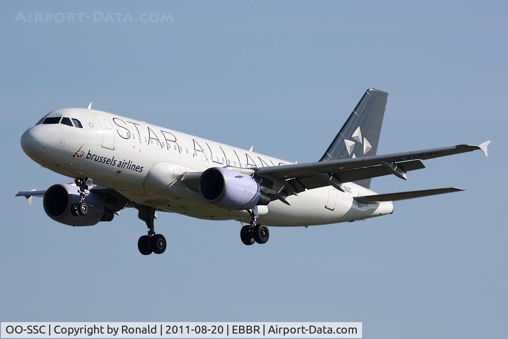 OO-SSC, 1999 Airbus A319-112 C/N 1086, at bru