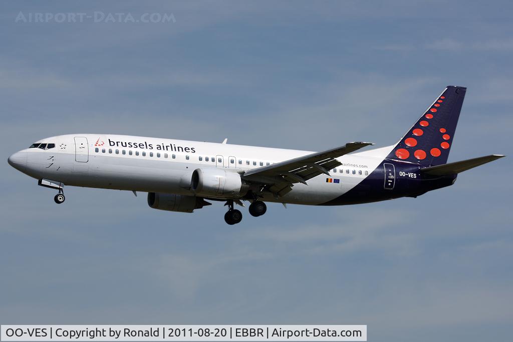 OO-VES, 1996 Boeing 737-43Q C/N 28493, at bru