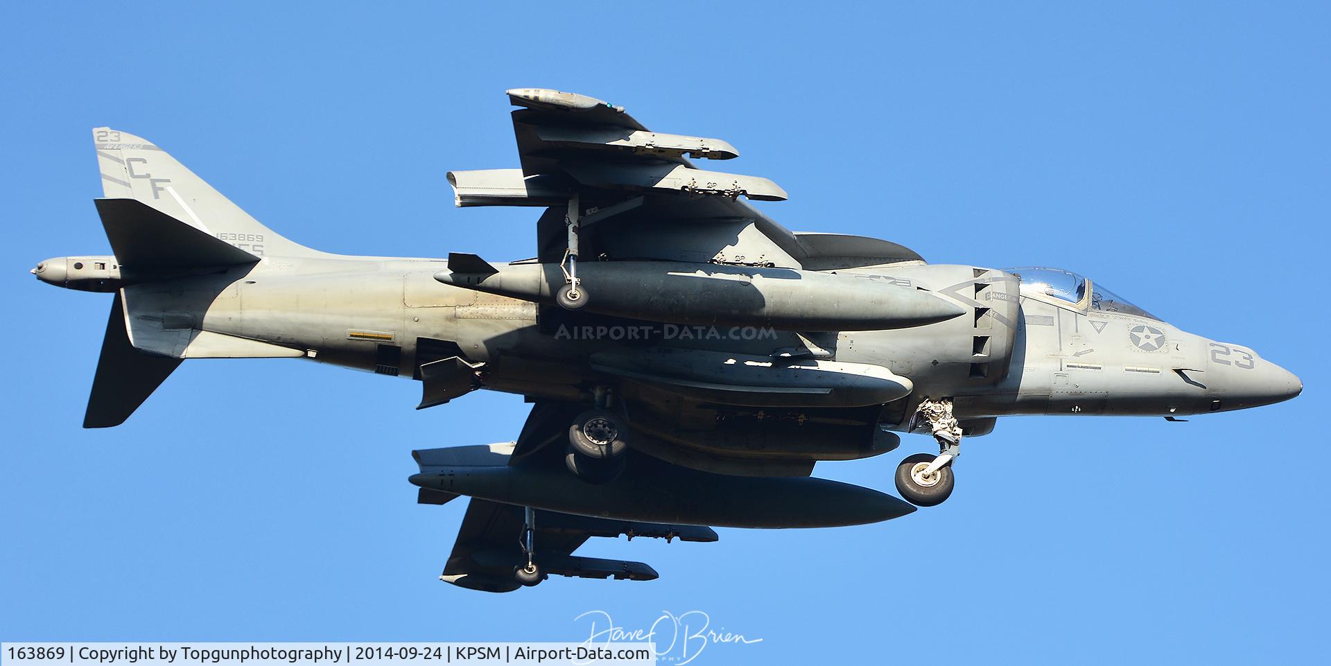 163869, McDonnell Douglas AV-8B Harrier II C/N 177, CUBE42, VMA-211 out of MCAS Yuma, AZ