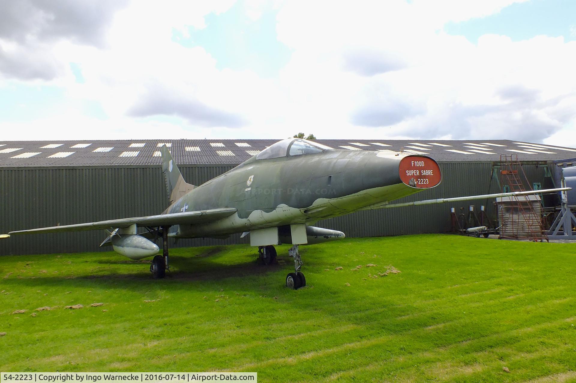 54-2223, North American F-100D Super Sabre C/N 223-103, North American F-100D Super Sabre at the Newark Air Museum