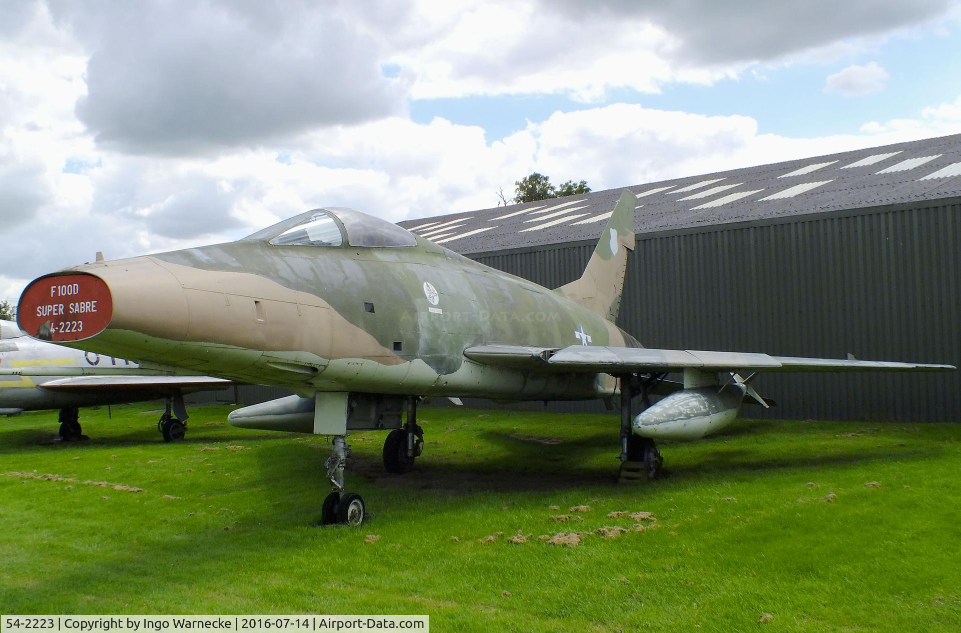 54-2223, North American F-100D Super Sabre C/N 223-103, North American F-100D Super Sabre at the Newark Air Museum