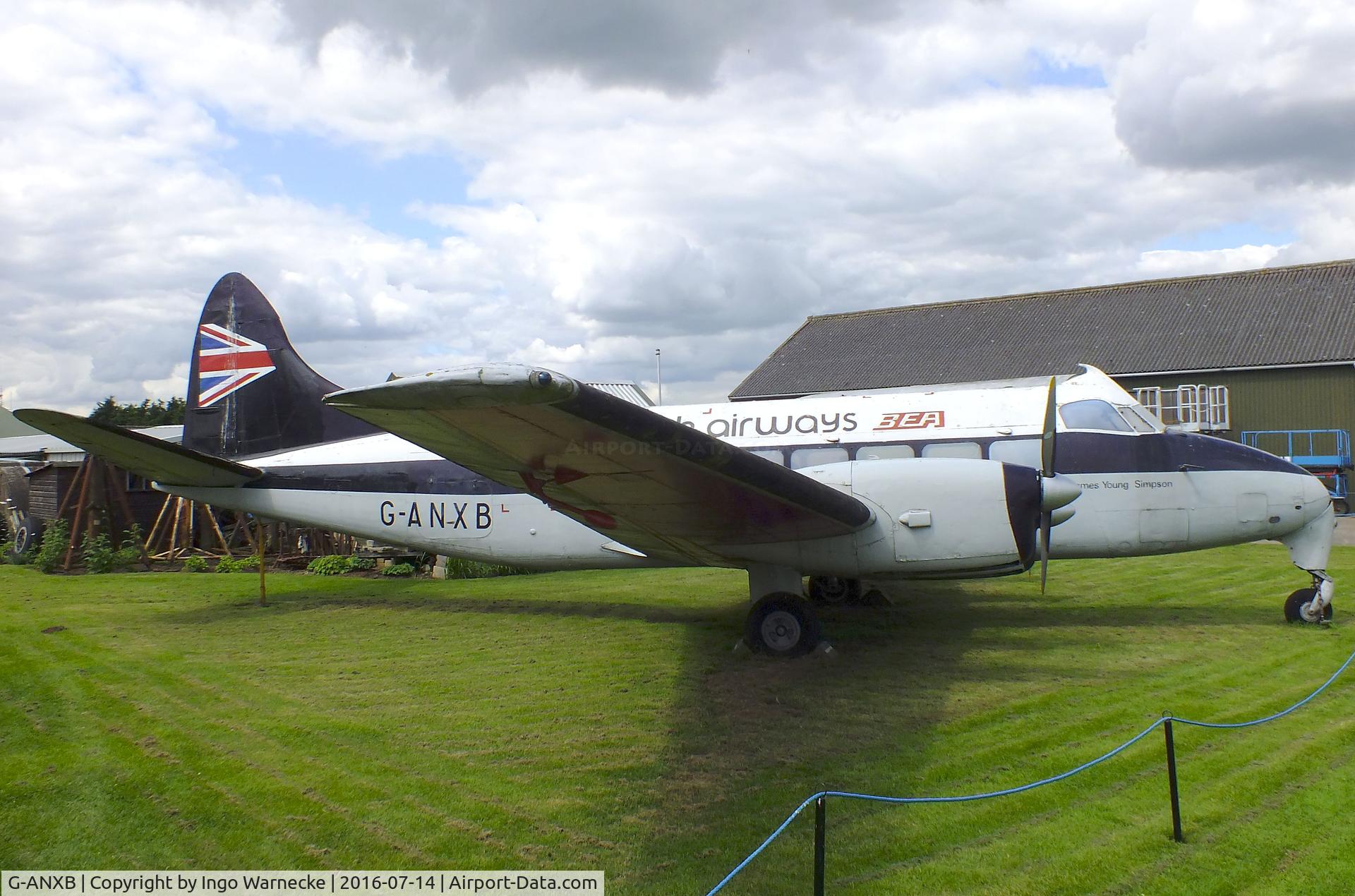 G-ANXB, De Havilland DH-114 Heron1B C/N 14048, De Havilland D.H.114 Heron 1B at the Newark Air Museum