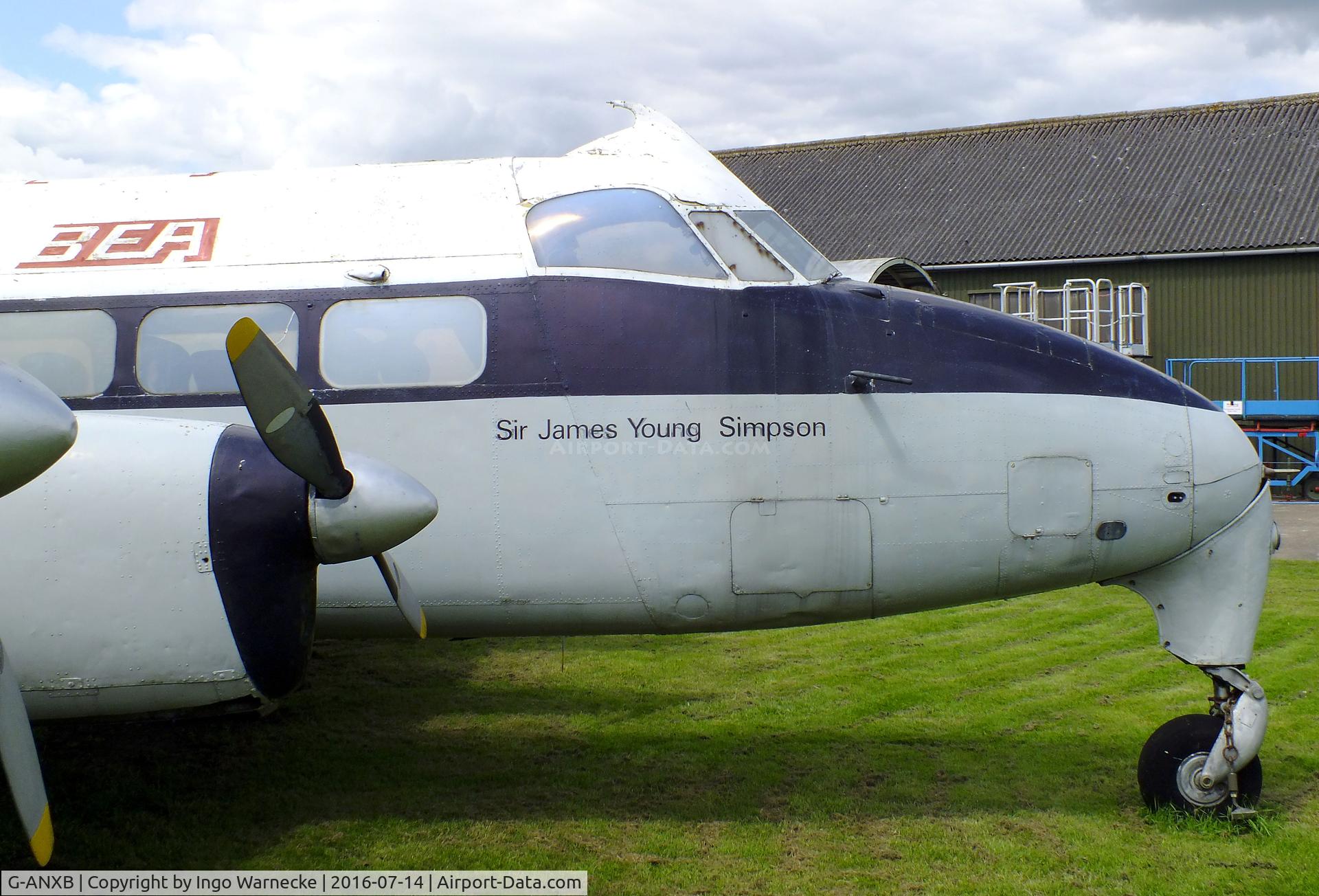 G-ANXB, De Havilland DH-114 Heron1B C/N 14048, De Havilland D.H.114 Heron 1B at the Newark Air Museum