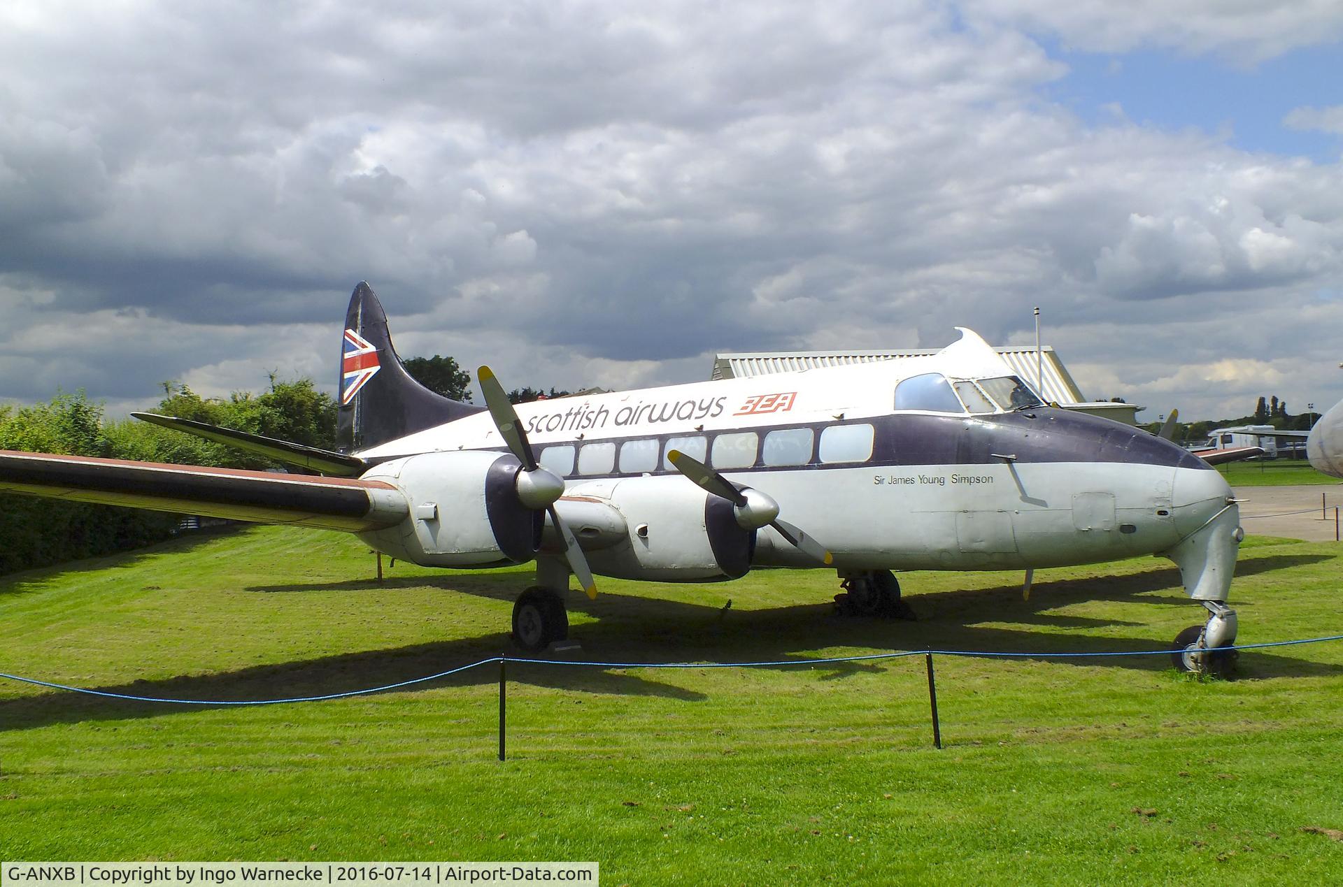 G-ANXB, De Havilland DH-114 Heron1B C/N 14048, De Havilland D.H.114 Heron 1B at the Newark Air Museum