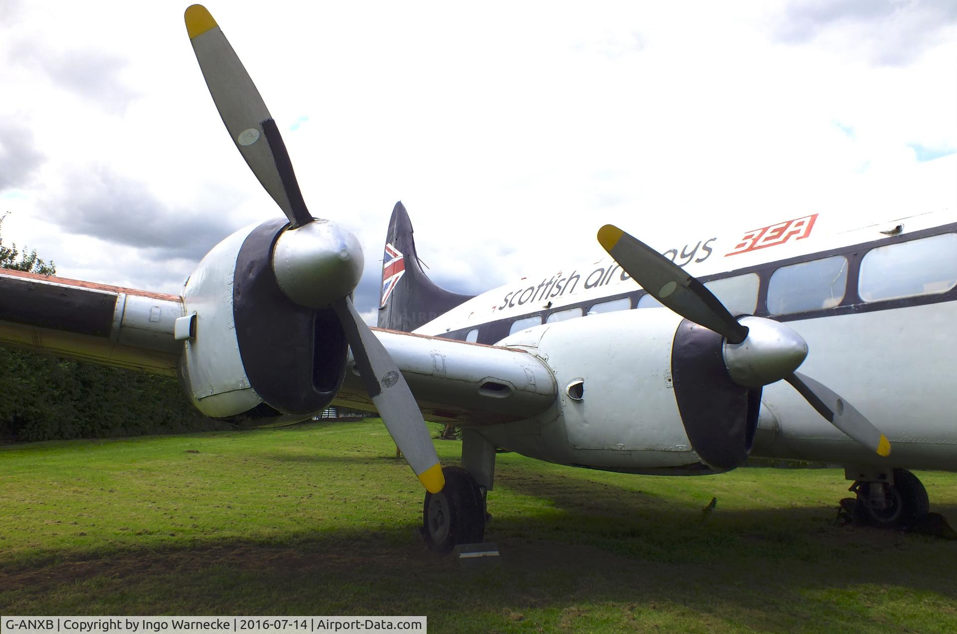 G-ANXB, De Havilland DH-114 Heron1B C/N 14048, De Havilland D.H.114 Heron 1B at the Newark Air Museum