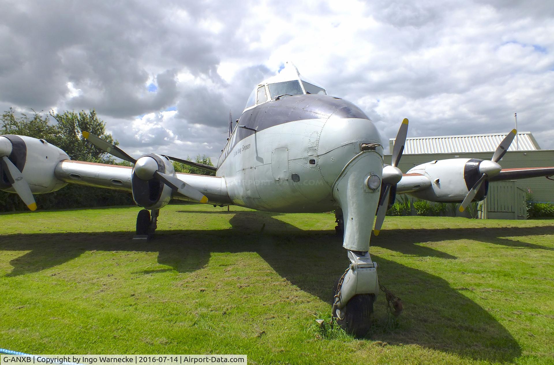 G-ANXB, De Havilland DH-114 Heron1B C/N 14048, De Havilland D.H.114 Heron 1B at the Newark Air Museum