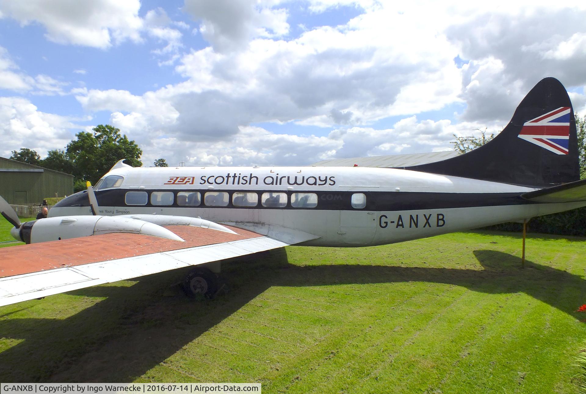 G-ANXB, De Havilland DH-114 Heron1B C/N 14048, De Havilland D.H.114 Heron 1B at the Newark Air Museum