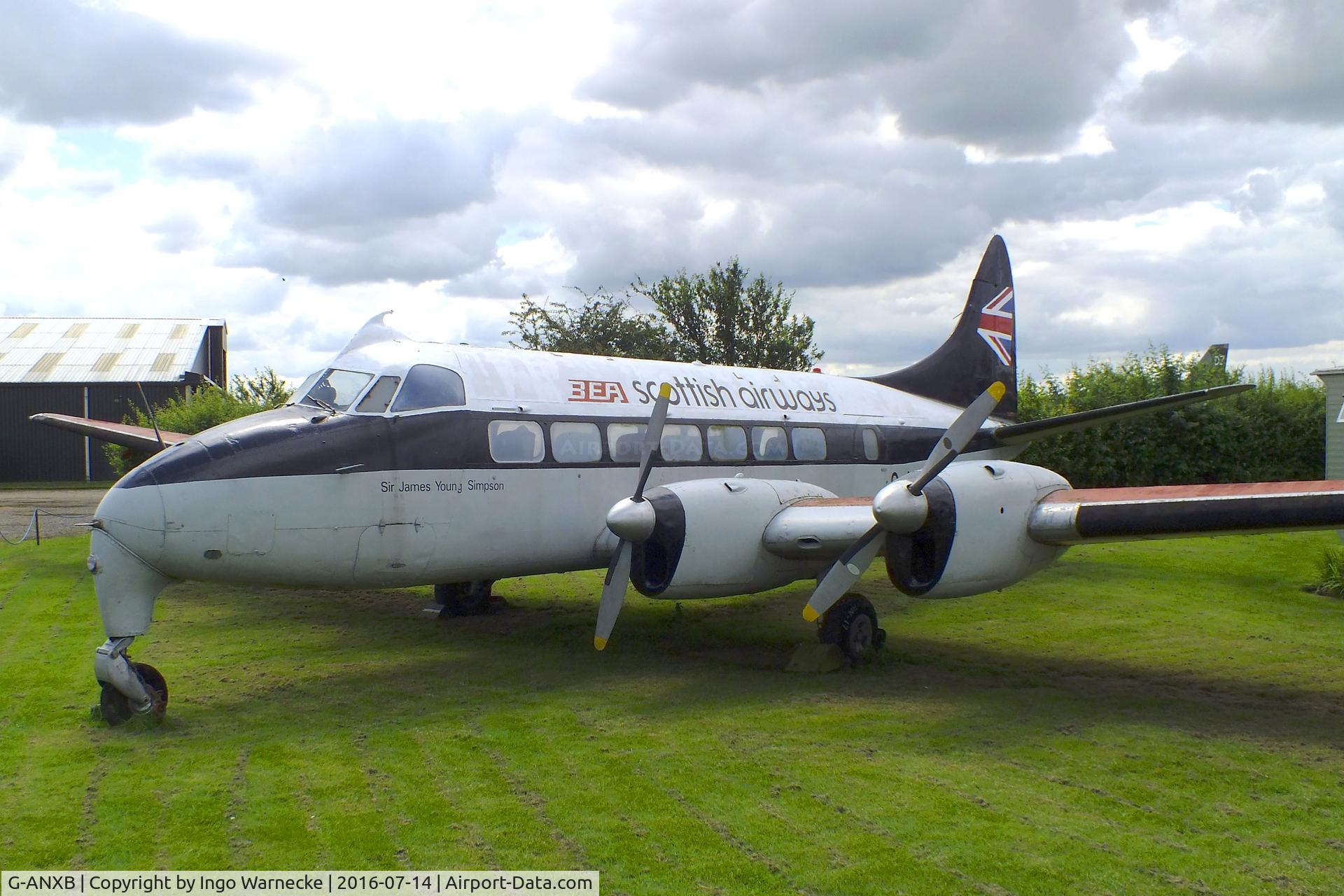 G-ANXB, De Havilland DH-114 Heron1B C/N 14048, De Havilland D.H.114 Heron 1B at the Newark Air Museum