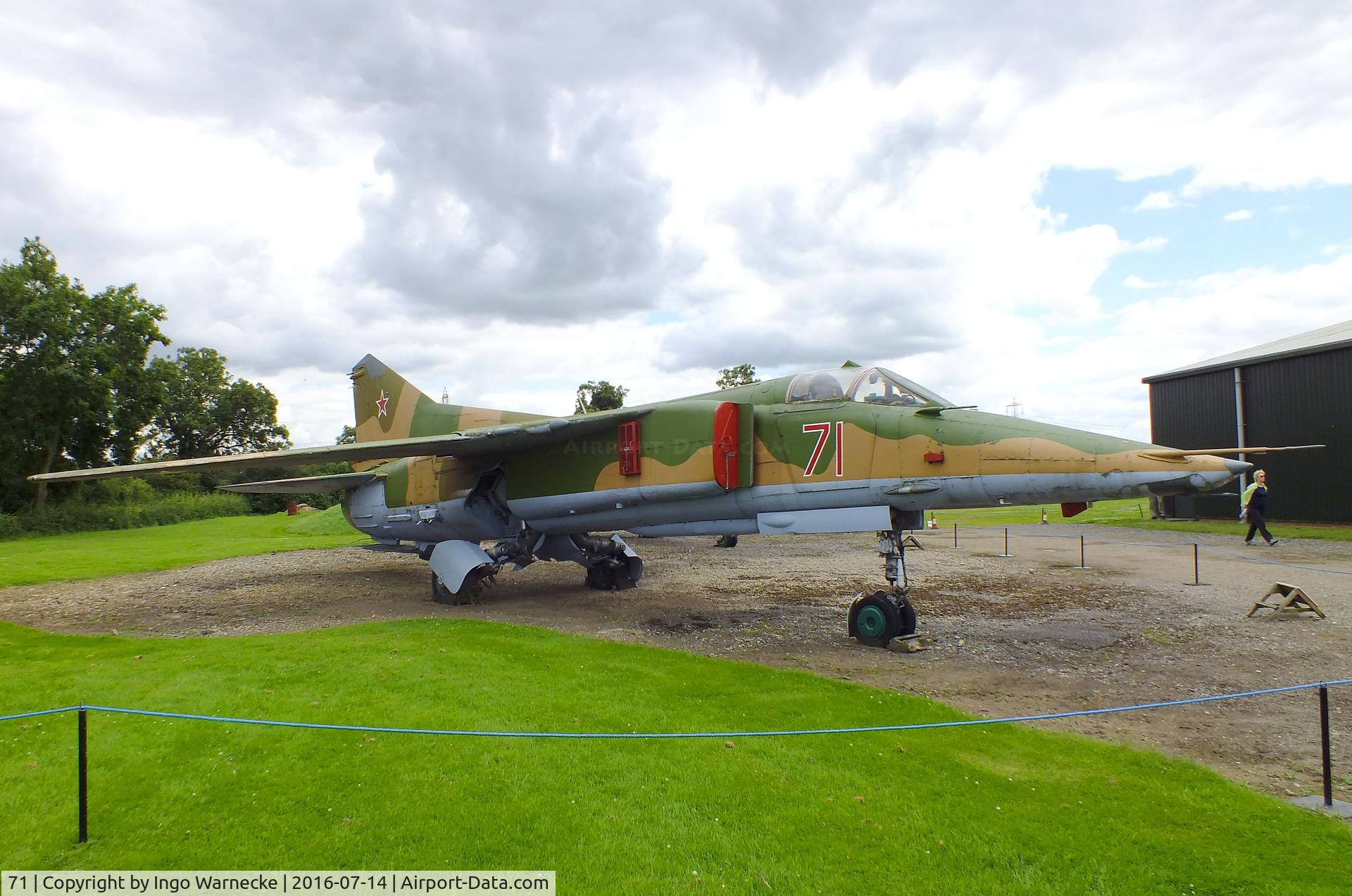 71, Mikoyan-Gurevich MiG-27K C/N 61912507006, Mikoyan i Gurevich MiG-27K FLOGGER-J2 at the Newark Air Museum