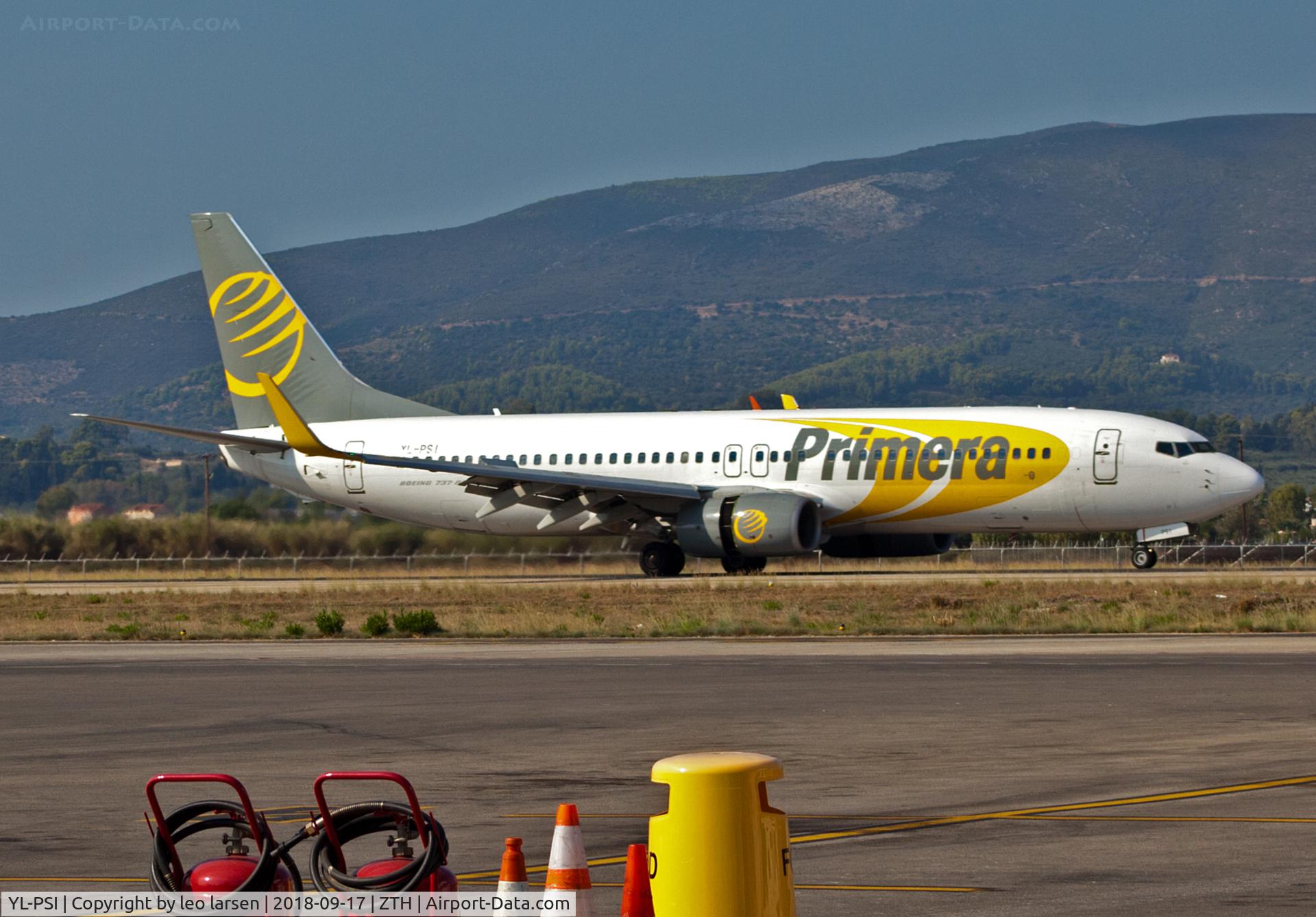 YL-PSI, 1999 Boeing 737-8K5 C/N 27983, Zakynthos 17.9.2018