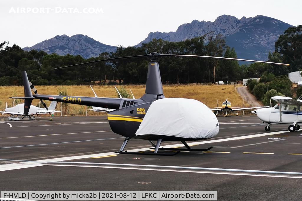 F-HVLD, 2019 Robinson R66 Turbine C/N 0912, Parked