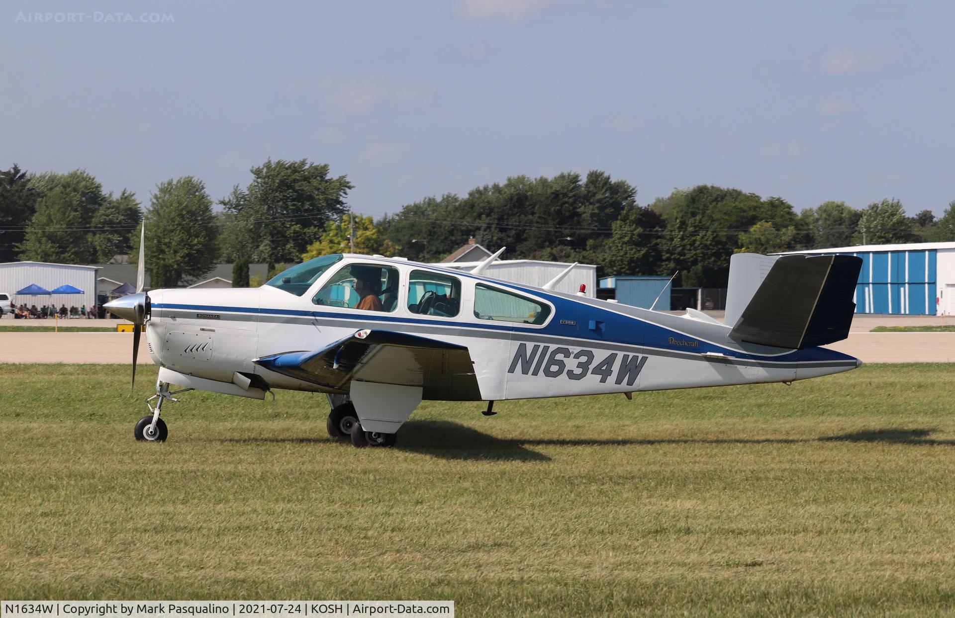 N1634W, 1972 Beech V35B Bonanza C/N D-9378, Beech V35B