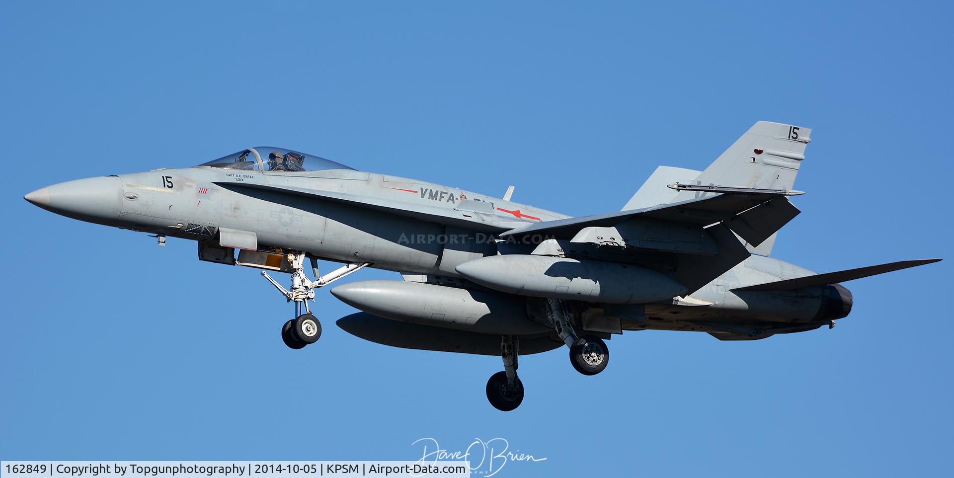 162849, McDonnell Douglas F/A-18A Hornet C/N 375/A314, TREND55