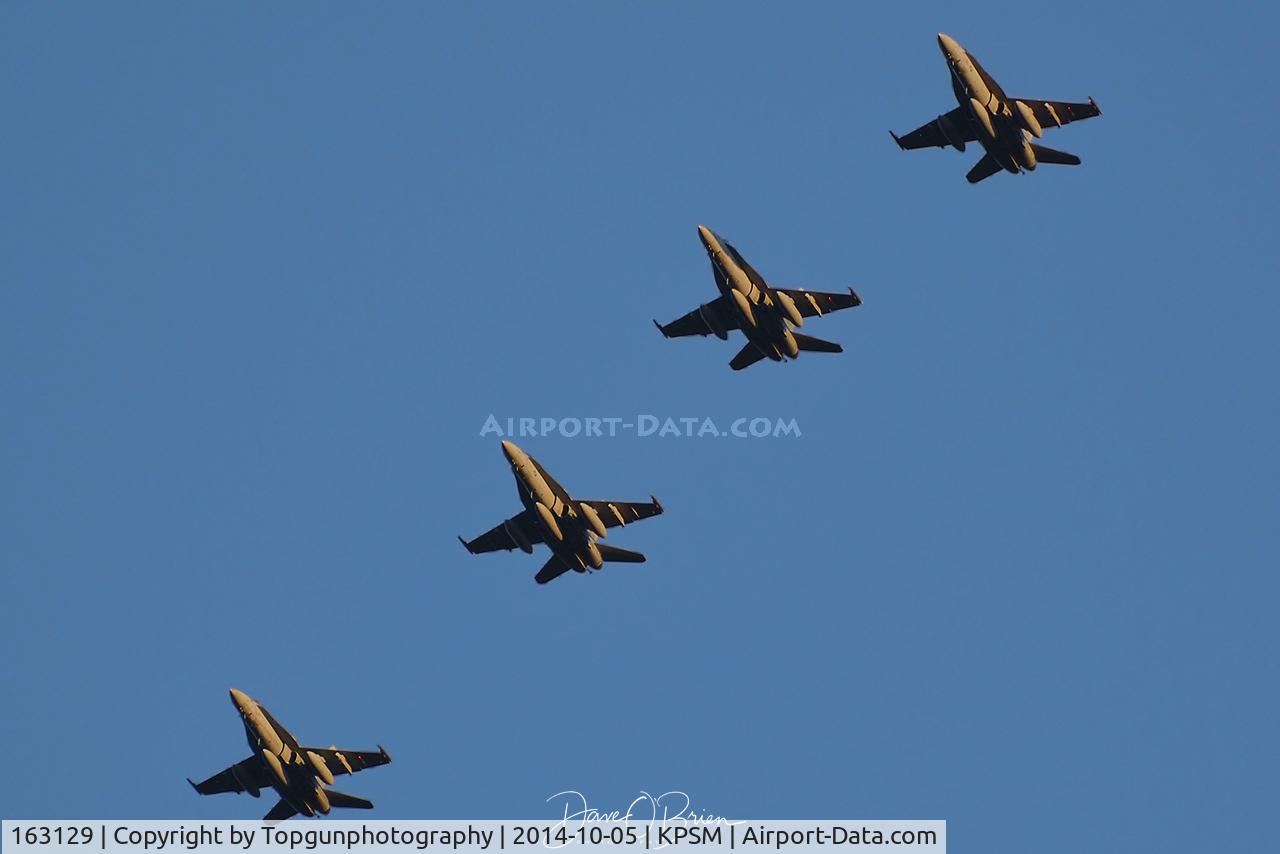 163129, McDonnell Douglas F/A-18A+ Hornet C/N 0538/A447, TREND51 in the overhead for RW34
VMFA-314