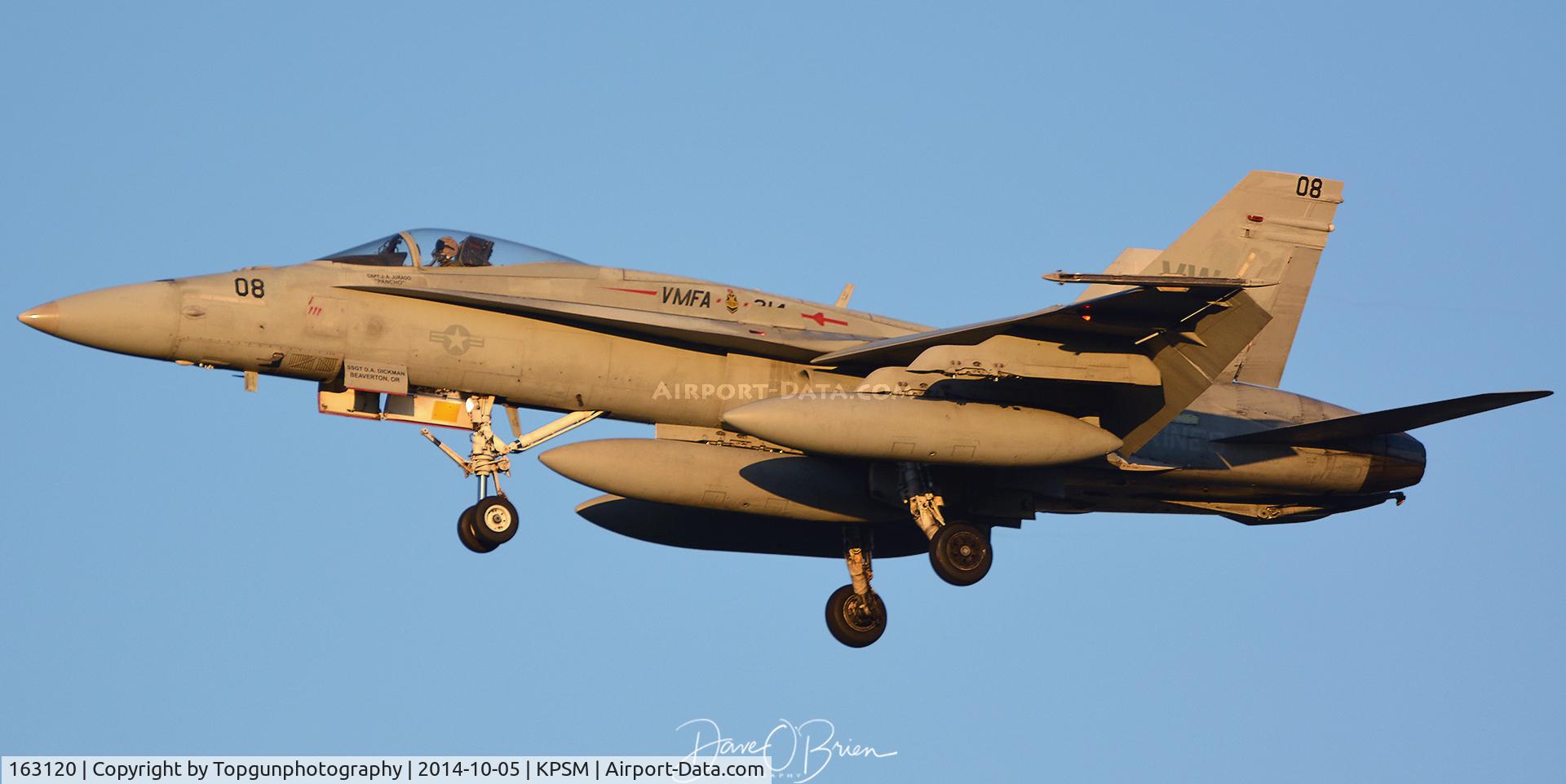 163120, McDonnell Douglas F/A-18A Hornet C/N 0520/A431, TREND52 beating the setting sun