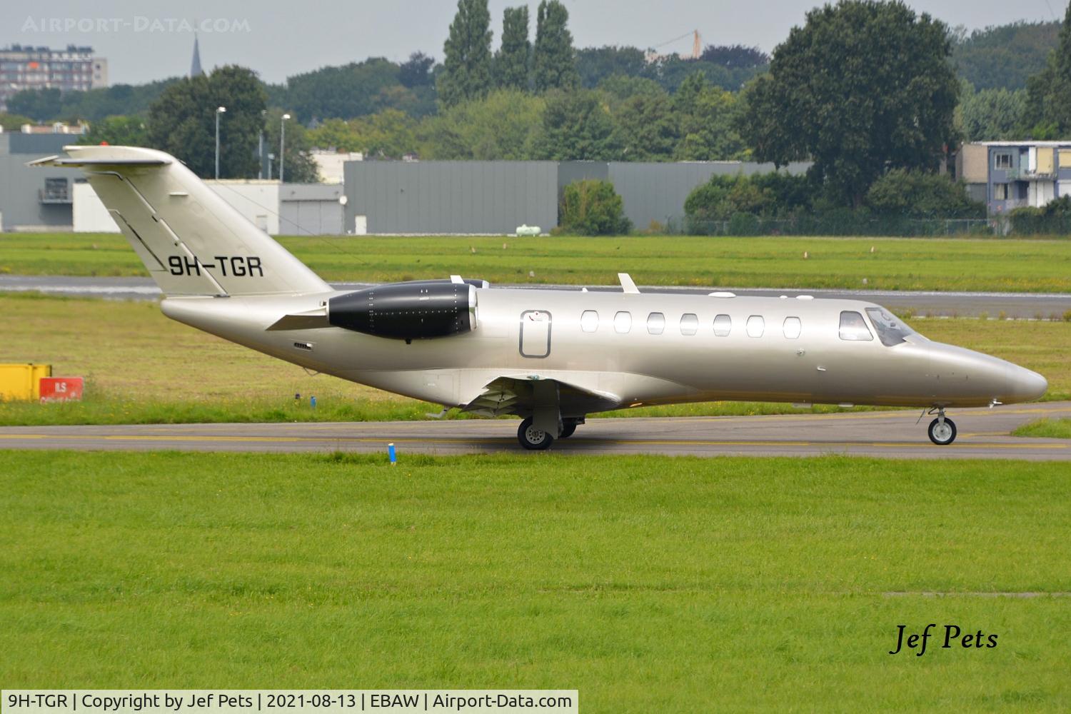 9H-TGR, 2007 Cessna 525B CitationJet CJ3 C/N 525B-0173, Visitor at Antwerp Airport.