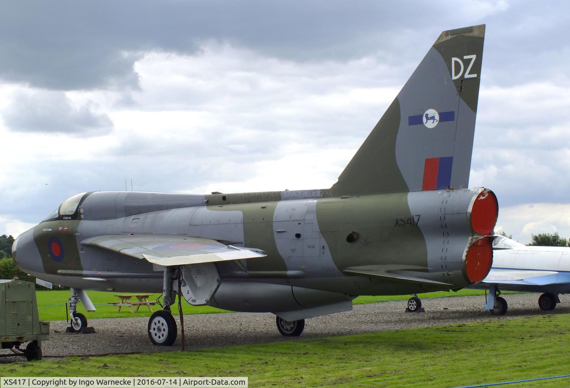 XS417, 1964 English Electric Lightning T.5 C/N 95002, English Electric (BAC) Lightning T5 at the Newark Air Museum