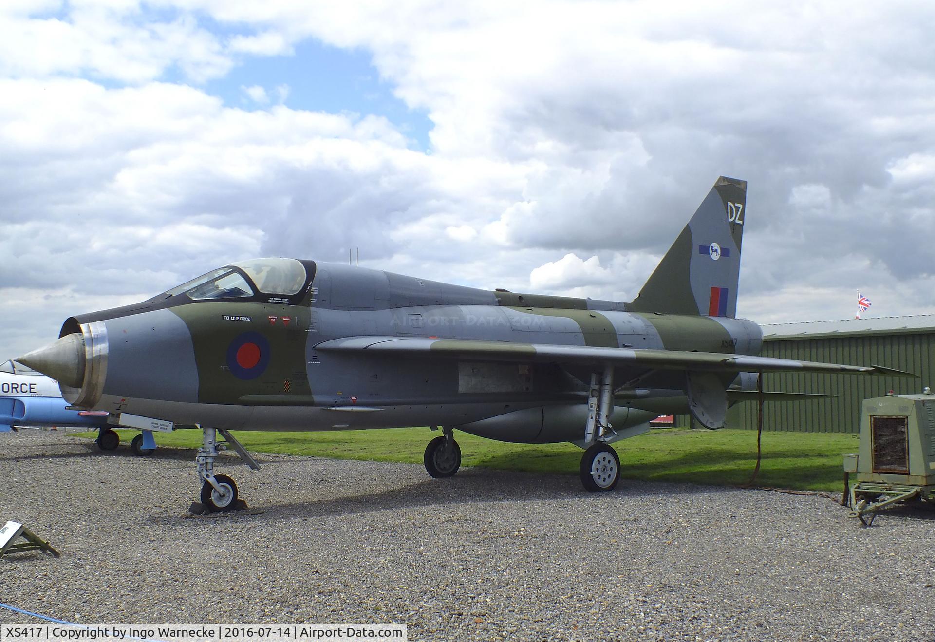 XS417, 1964 English Electric Lightning T.5 C/N 95002, English Electric (BAC) Lightning T5 at the Newark Air Museum