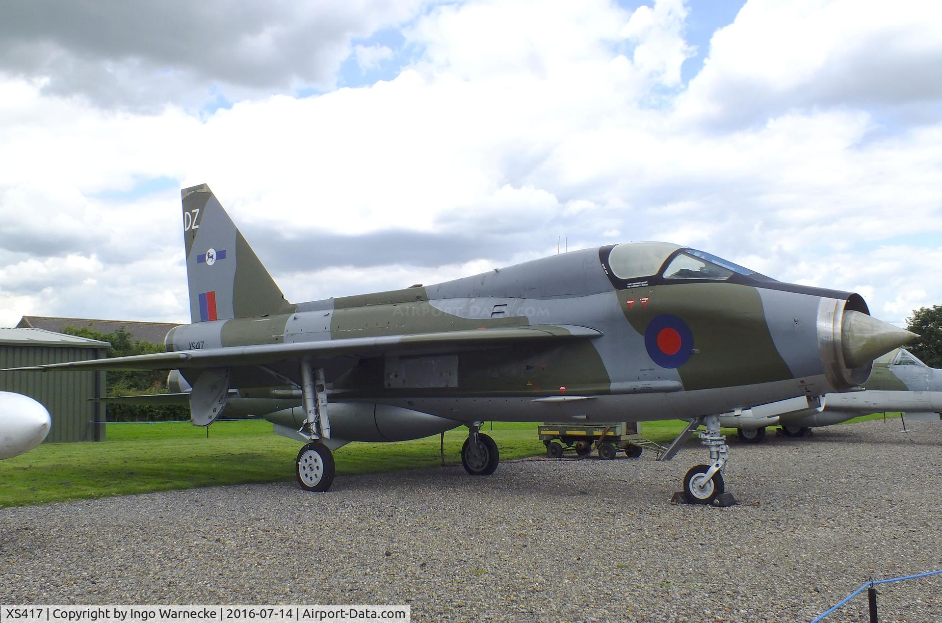 XS417, 1964 English Electric Lightning T.5 C/N 95002, English Electric (BAC) Lightning T5 at the Newark Air Museum