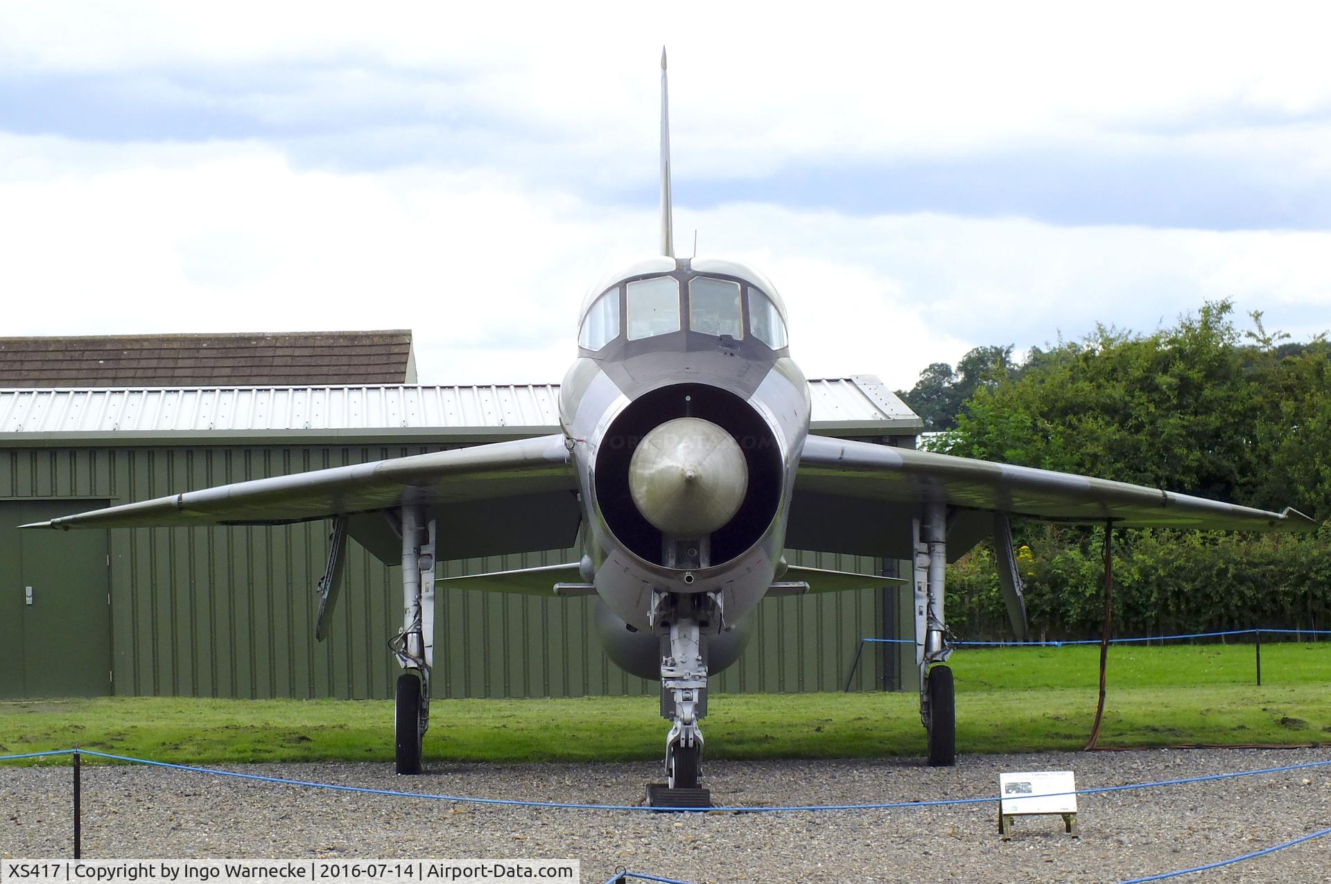 XS417, 1964 English Electric Lightning T.5 C/N 95002, English Electric (BAC) Lightning T5 at the Newark Air Museum