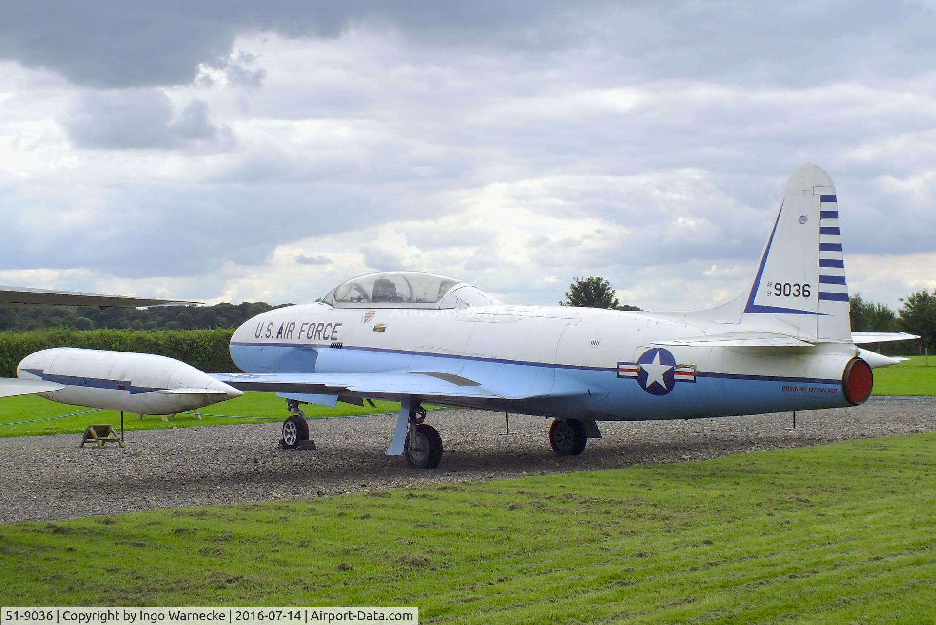 51-9036, 1951 Lockheed T-33A Shooting Star C/N 580-6820, Lockheed T-33A at the Newark Air Museum