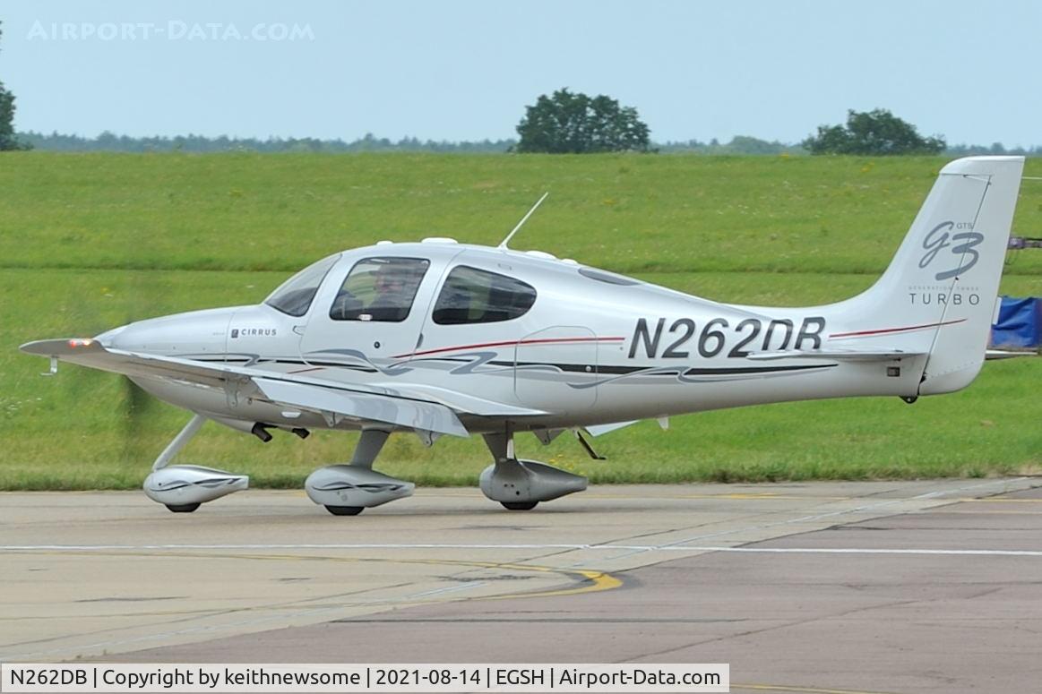 N262DB, 2008 Cirrus SR22 G3 GTS Turbo C/N 2915, Arriving at Norwich.
