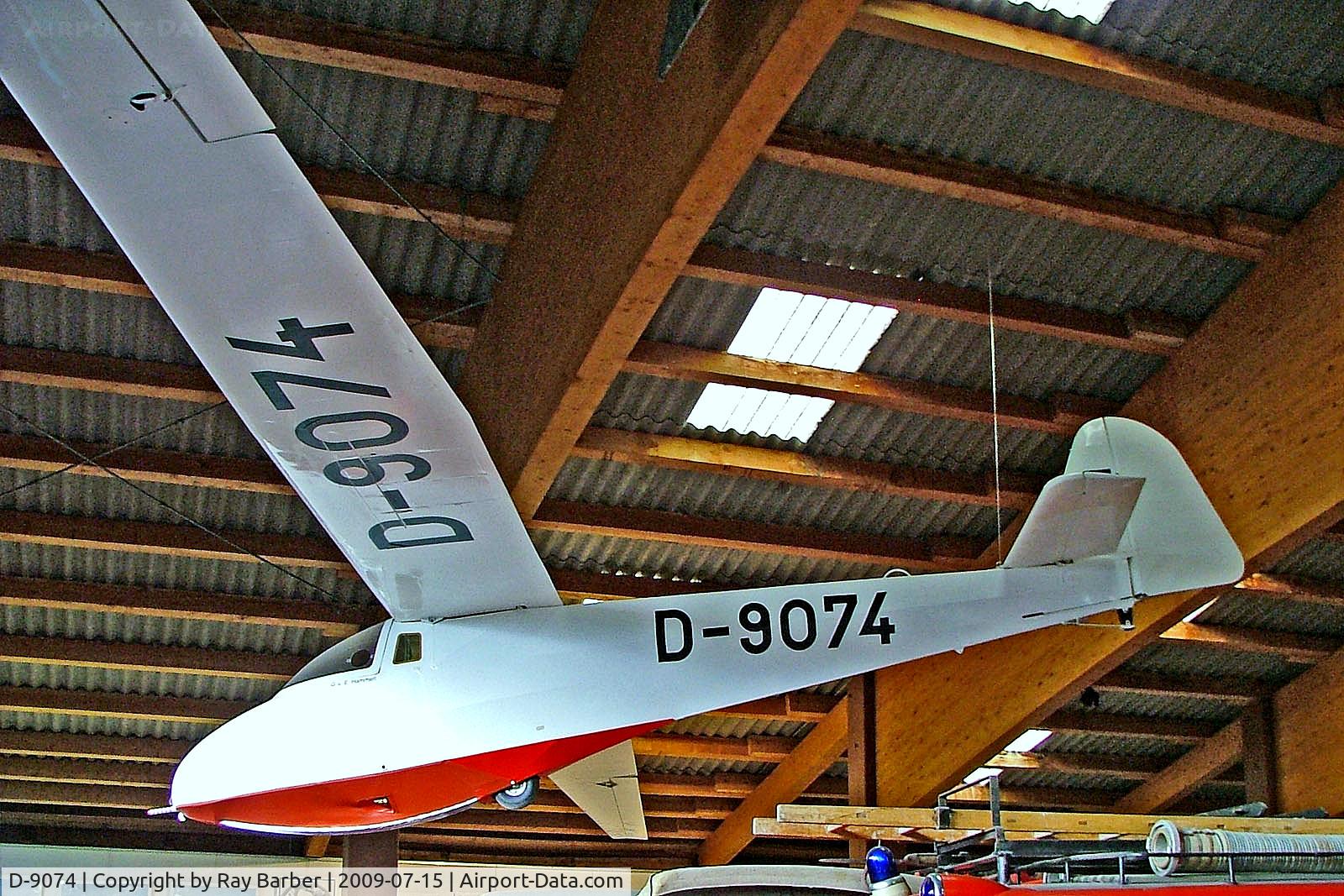 D-9074, Scheibe L-Spatz 55 C/N 567, D-9074   Scheibe L-Spatz 55 [567] (Museum Fahrzeug-Technik-Luftfahrt) Bad Ischl Museum~OE 15/07/2009