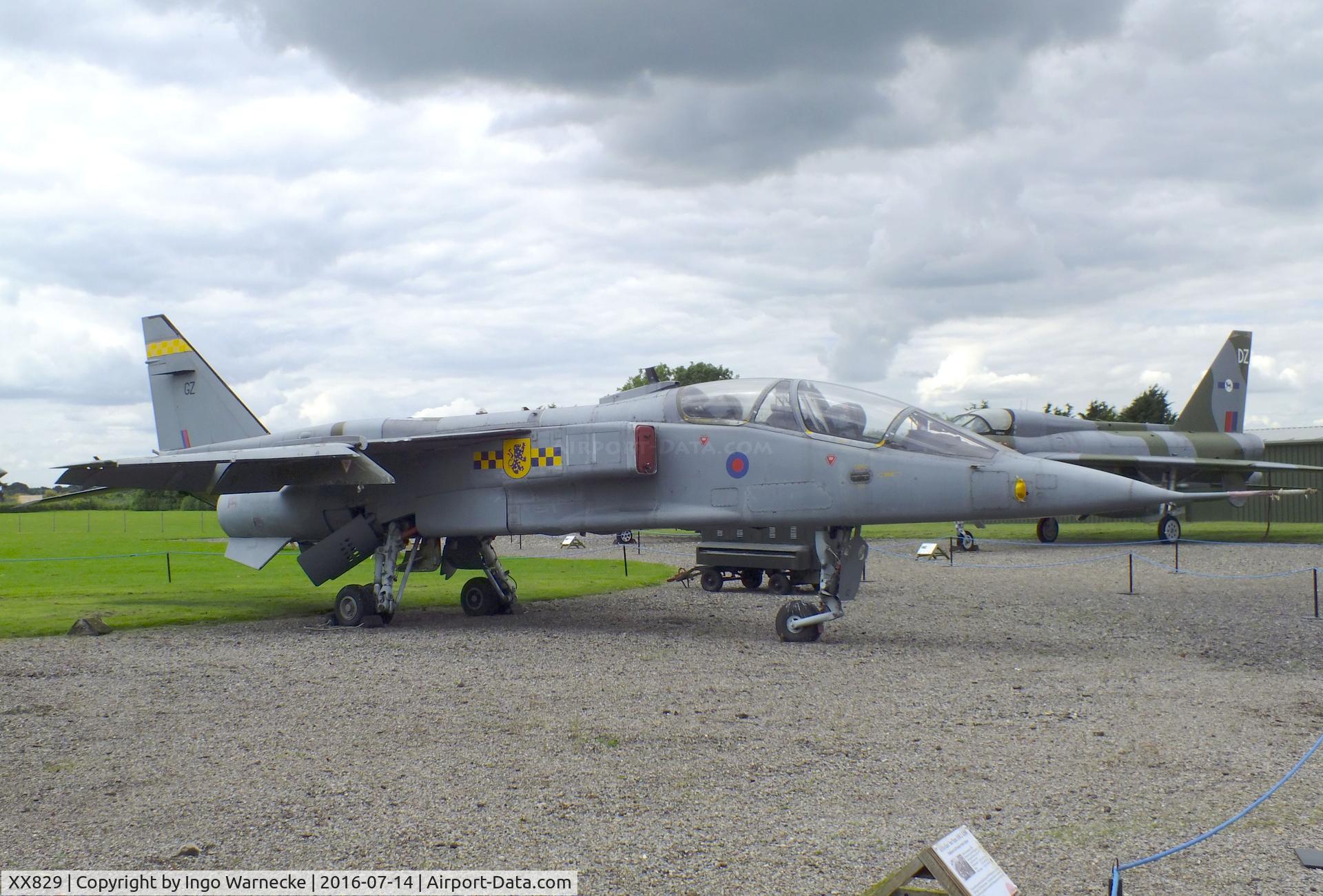 XX829, 1974 Sepecat Jaguar T.2A C/N B.17, SEPECAT Jaguar T2A at the Newark Air Museum