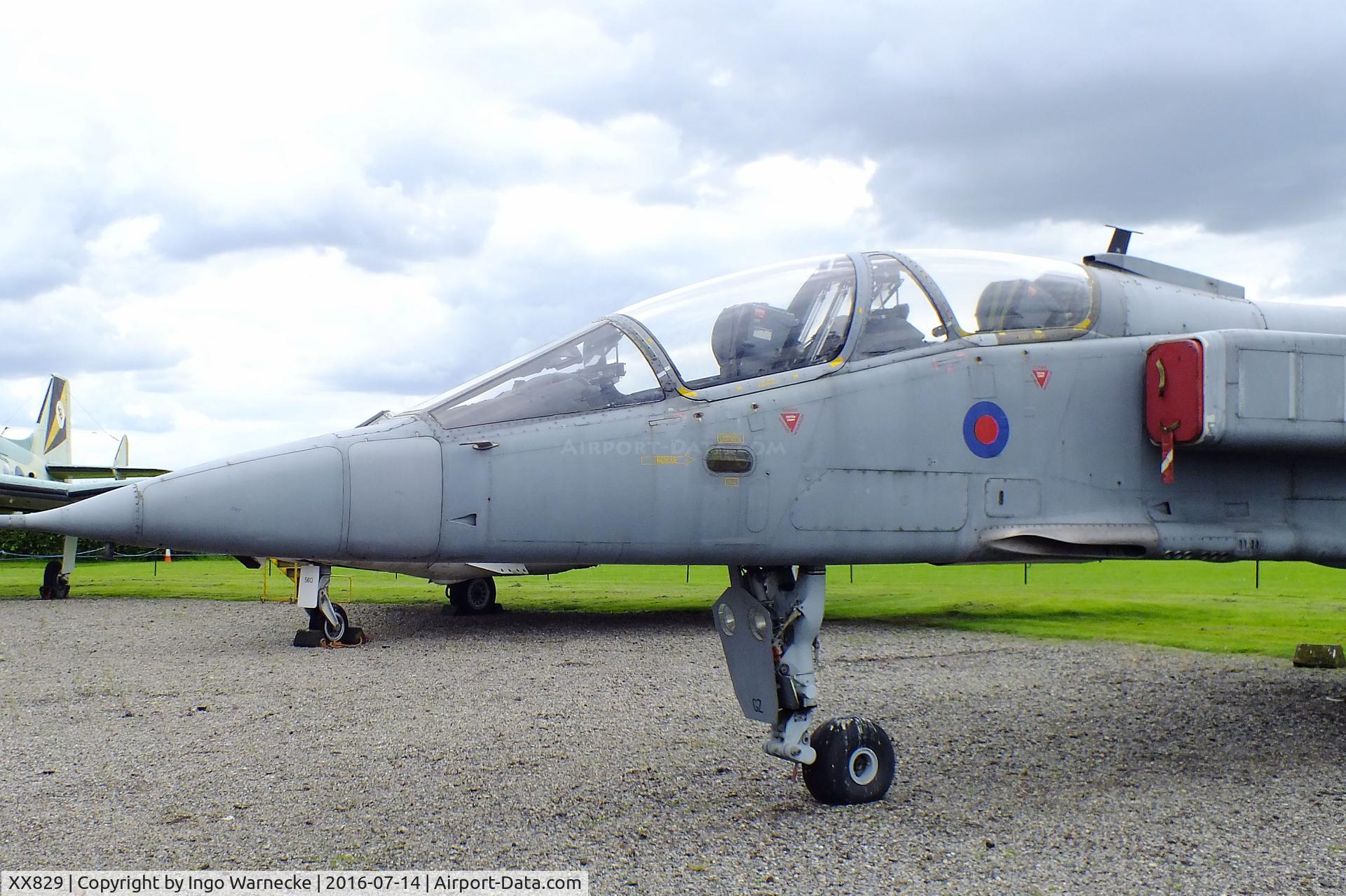 XX829, 1974 Sepecat Jaguar T.2A C/N B.17, SEPECAT Jaguar T2A at the Newark Air Museum