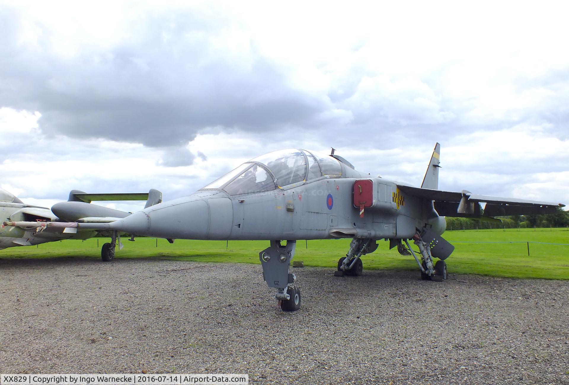 XX829, 1974 Sepecat Jaguar T.2A C/N B.17, SEPECAT Jaguar T2A at the Newark Air Museum