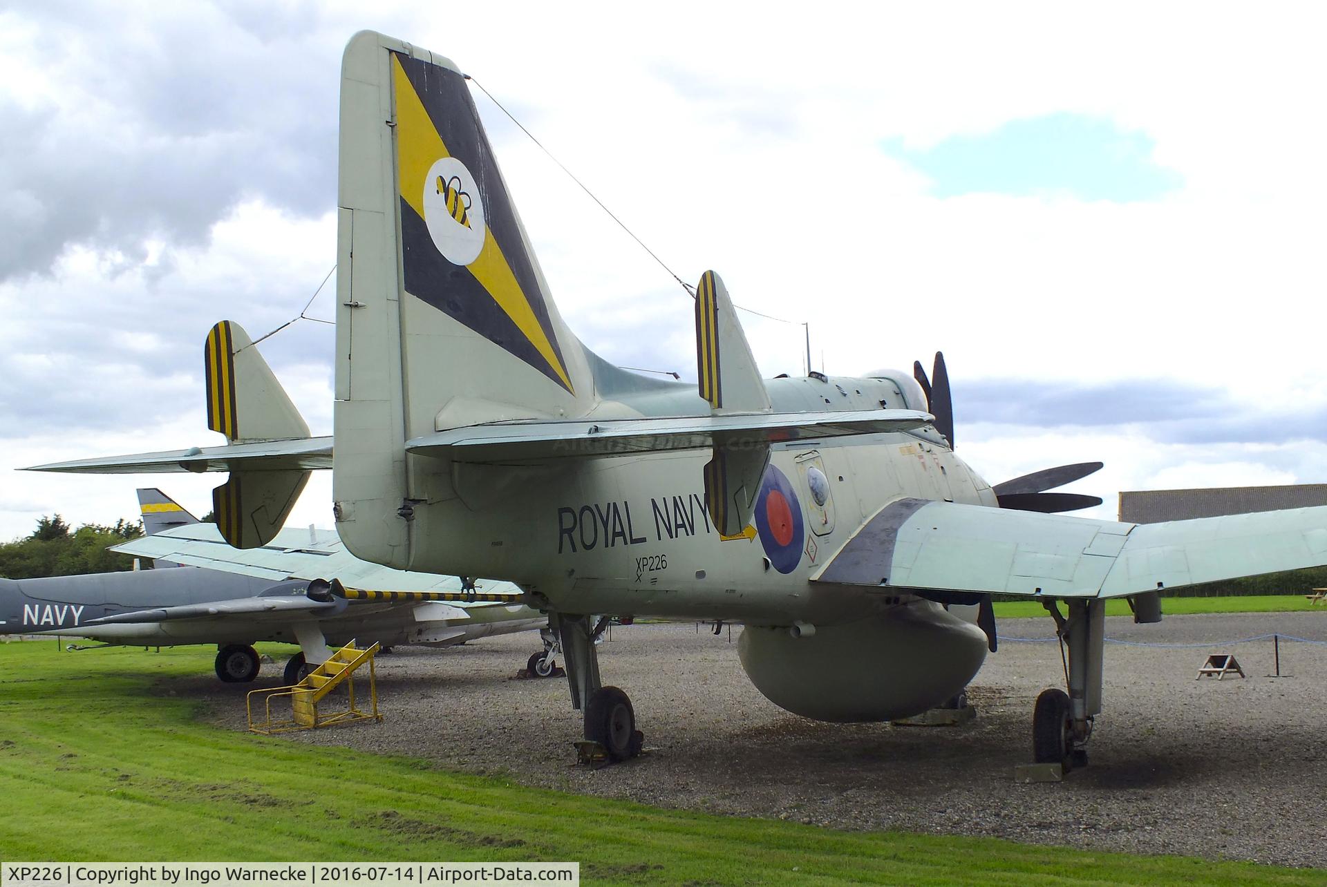 XP226, 1962 Fairey Gannet AEW.3 C/N F9468, Fairey Gannet AEW3 at the Newark Air Museum