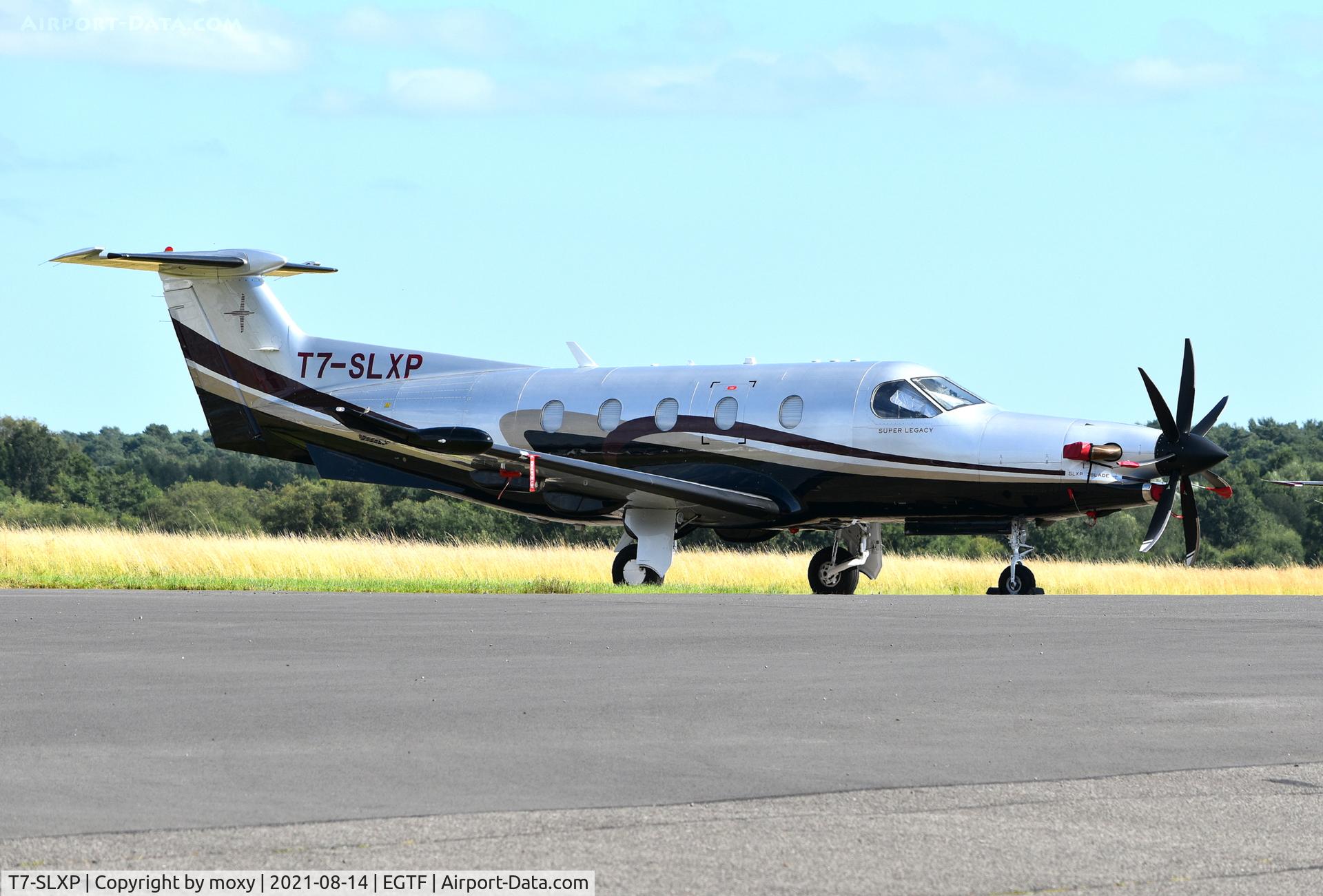 T7-SLXP, 2007 Pilatus PC-12/47 C/N 864, Pilatus PC12/47 at Fairoaks. Ex HB-FSO and C-FDLV