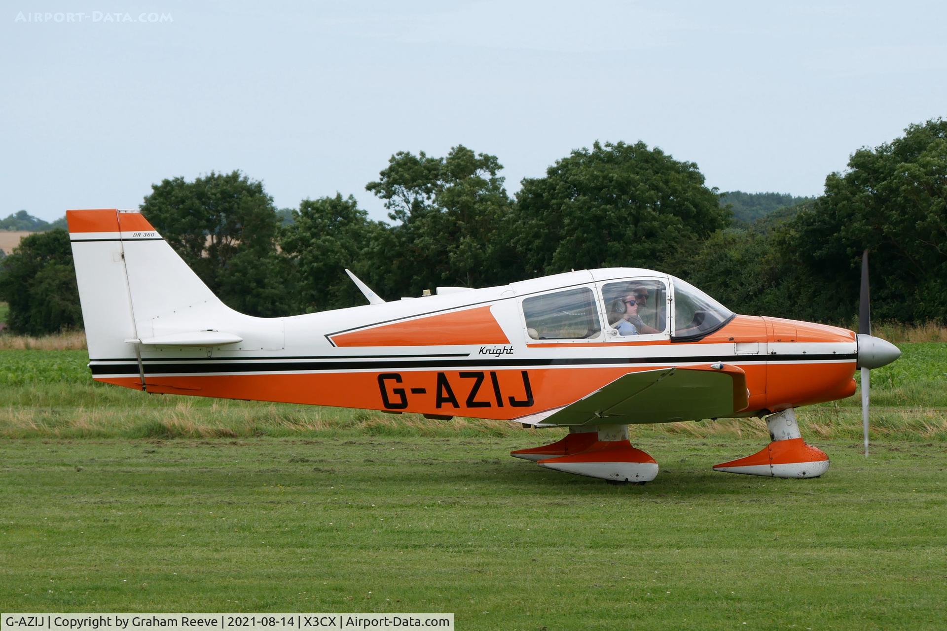 G-AZIJ, 1971 Robin DR-360 Chevalier C/N 634, Just landed at Northrepps.