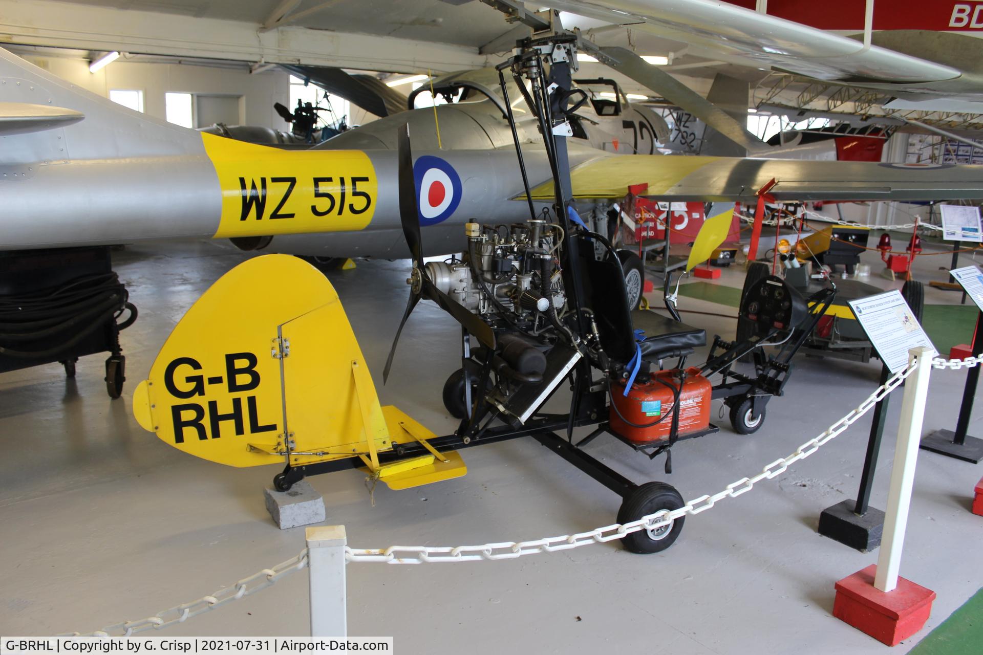 G-BRHL, 1989 Montgomerie-Bensen B-8M Gyrocopter C/N PFA G/01A-1123, Solway Aviation Museum, UK