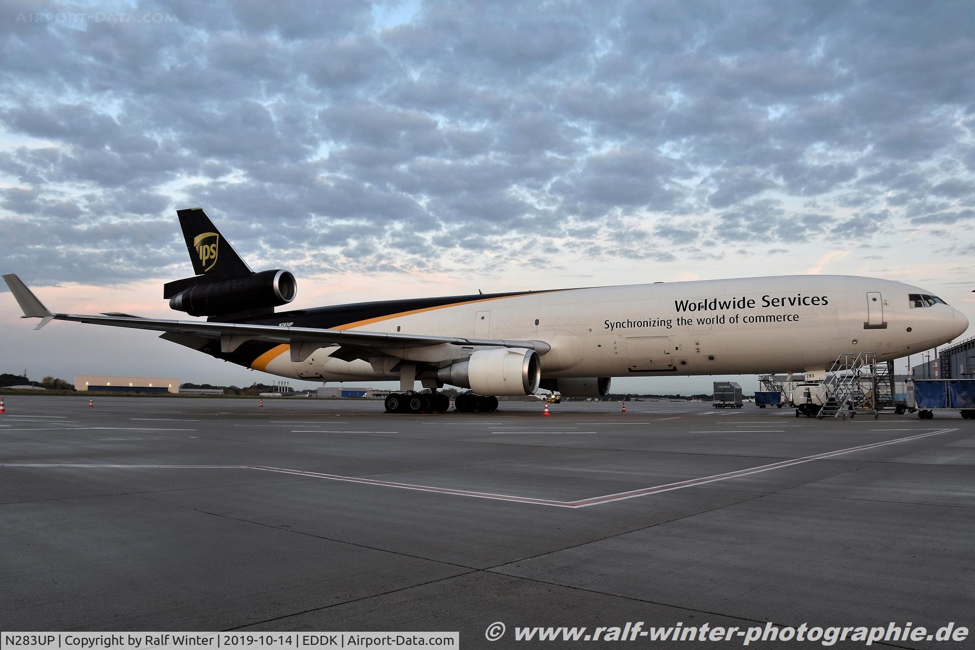 N283UP, 1991 McDonnell Douglas MD-11F C/N 48484, McDonnell Douglas MD-11F - 5X UPS United Parcel Service - 48484 - N283UP - 14.10.2019 - CGN