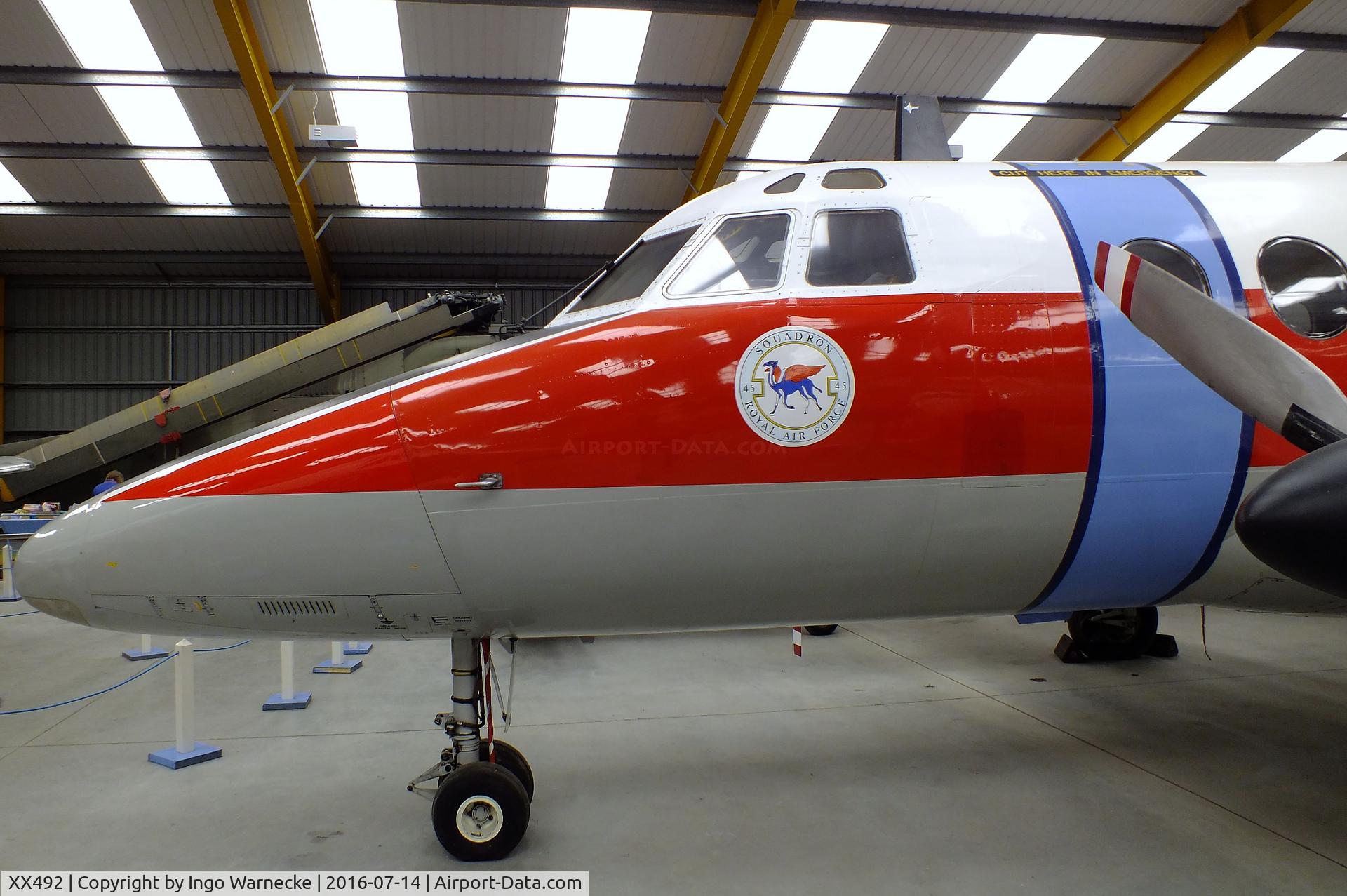 XX492, Scottish Aviation HP-137 Jetstream T.1 C/N 274, Handley Page (Scottish Aviation) HP.137 Jetstream T1 at the Newark Air Museum