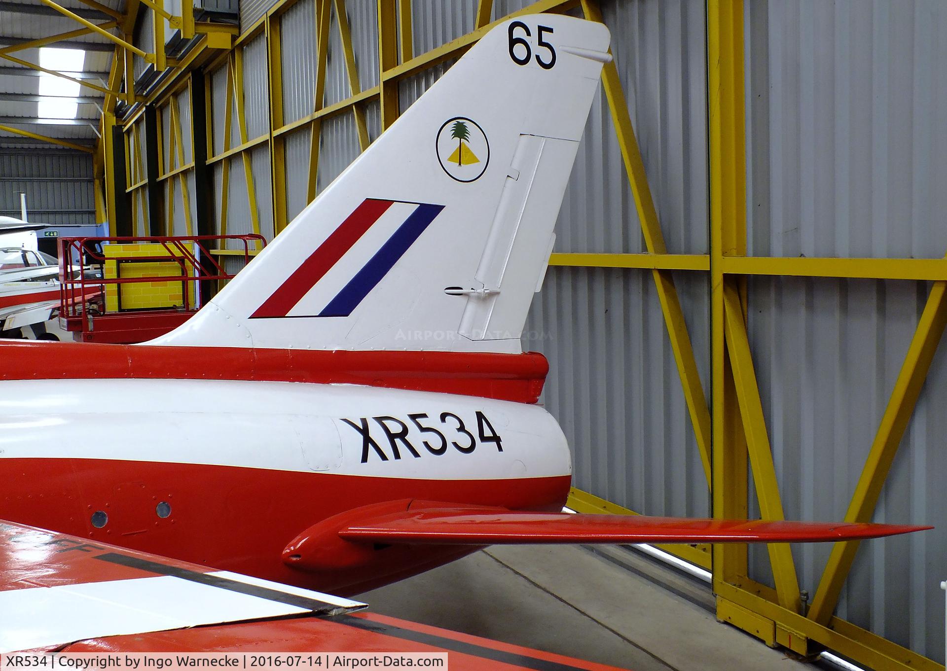 XR534, 1963 Hawker Siddeley Gnat T.1 C/N FL545, Folland (Hawker Siddeley) Gnat T1 at the Newark Air Museum