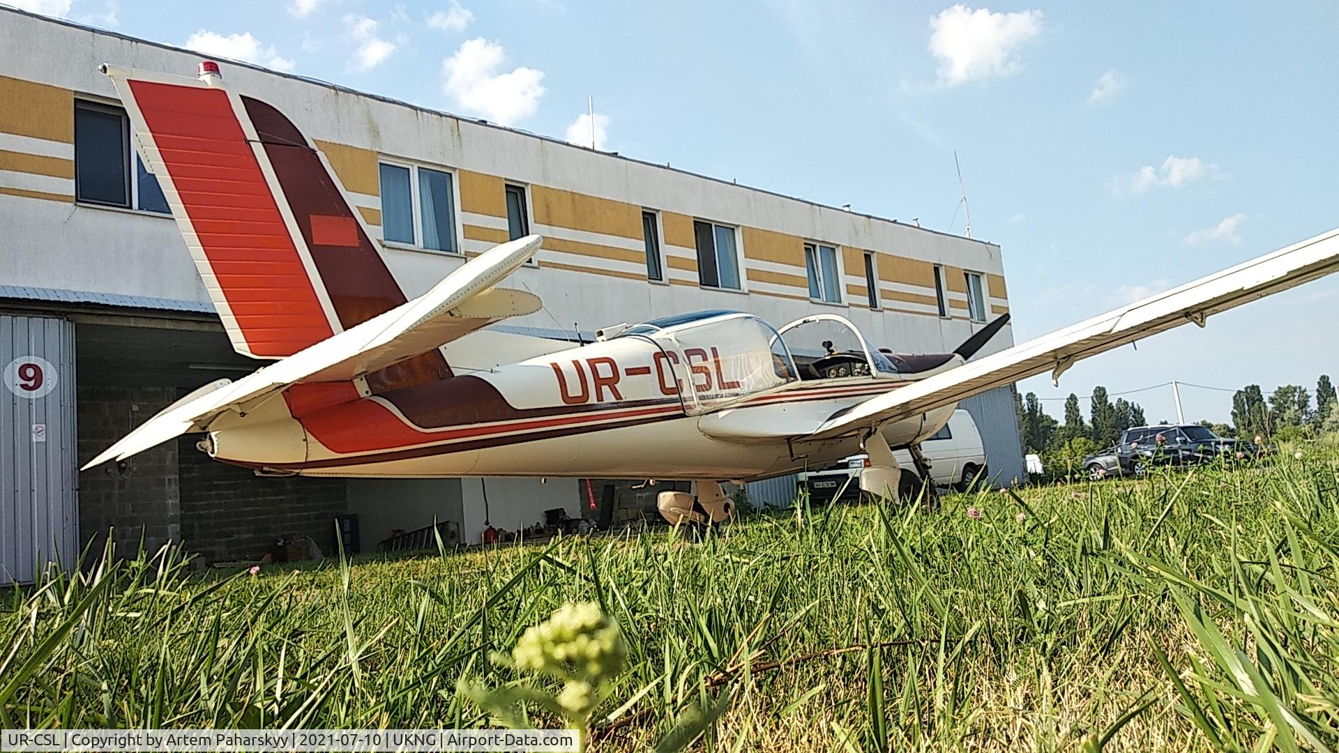 UR-CSL, 1966 Morane-Saulnier MS.892A Rallye Commodore 150 C/N 10609, Local private airfield Gogoliv, Kyiv region, Ukraine.... Before take off in the morning sunny rays...