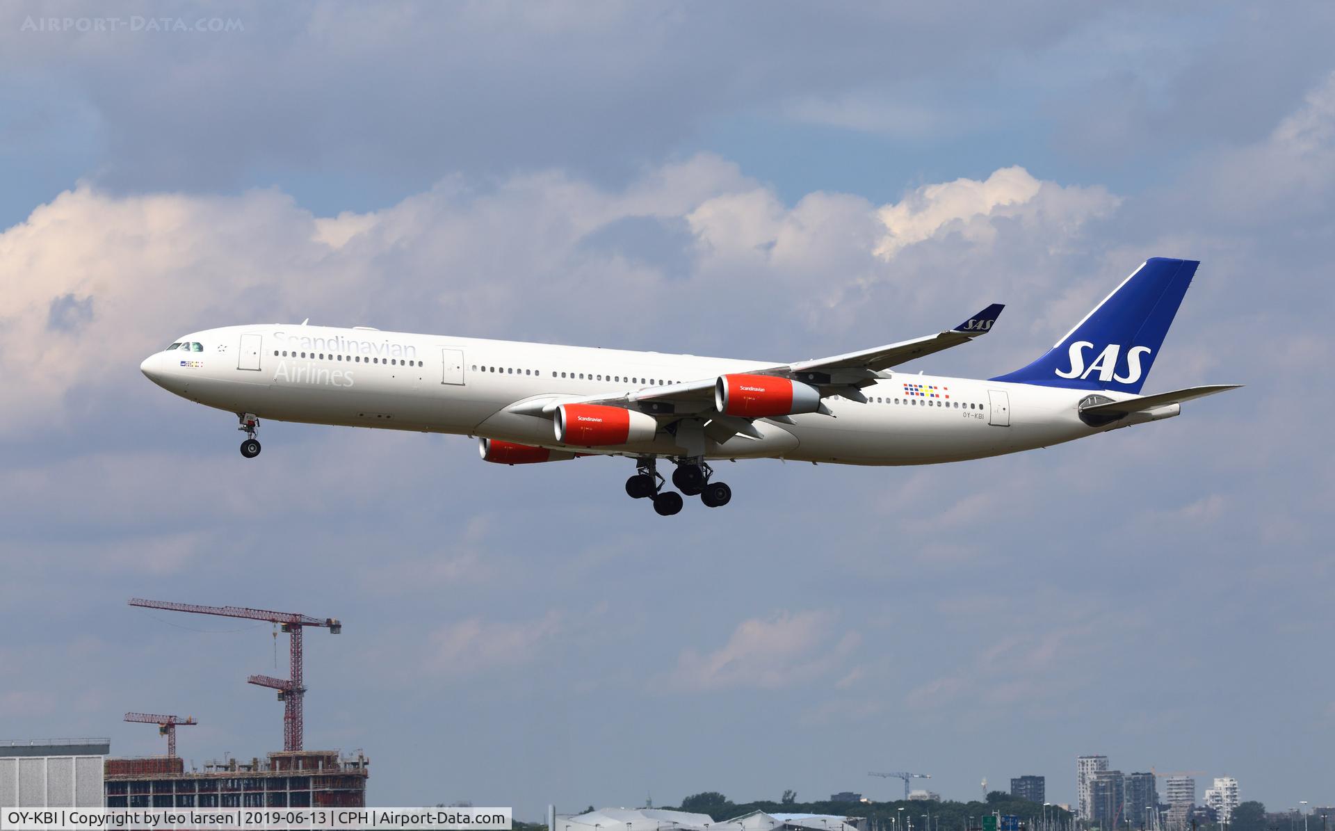 OY-KBI, 2001 Airbus A340-313X C/N 430, Copenhagen 13.6.2019