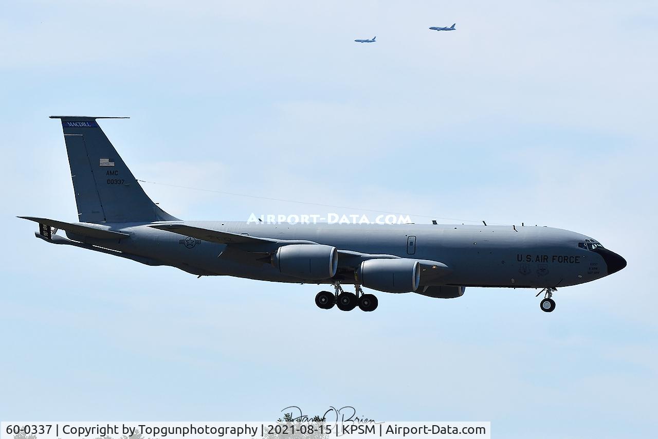 60-0337, 1960 Boeing KC-135T Stratotanker C/N 18112, WINK61 coming into to land as SPUR94 flight is on their downwind leg for their overhead break.