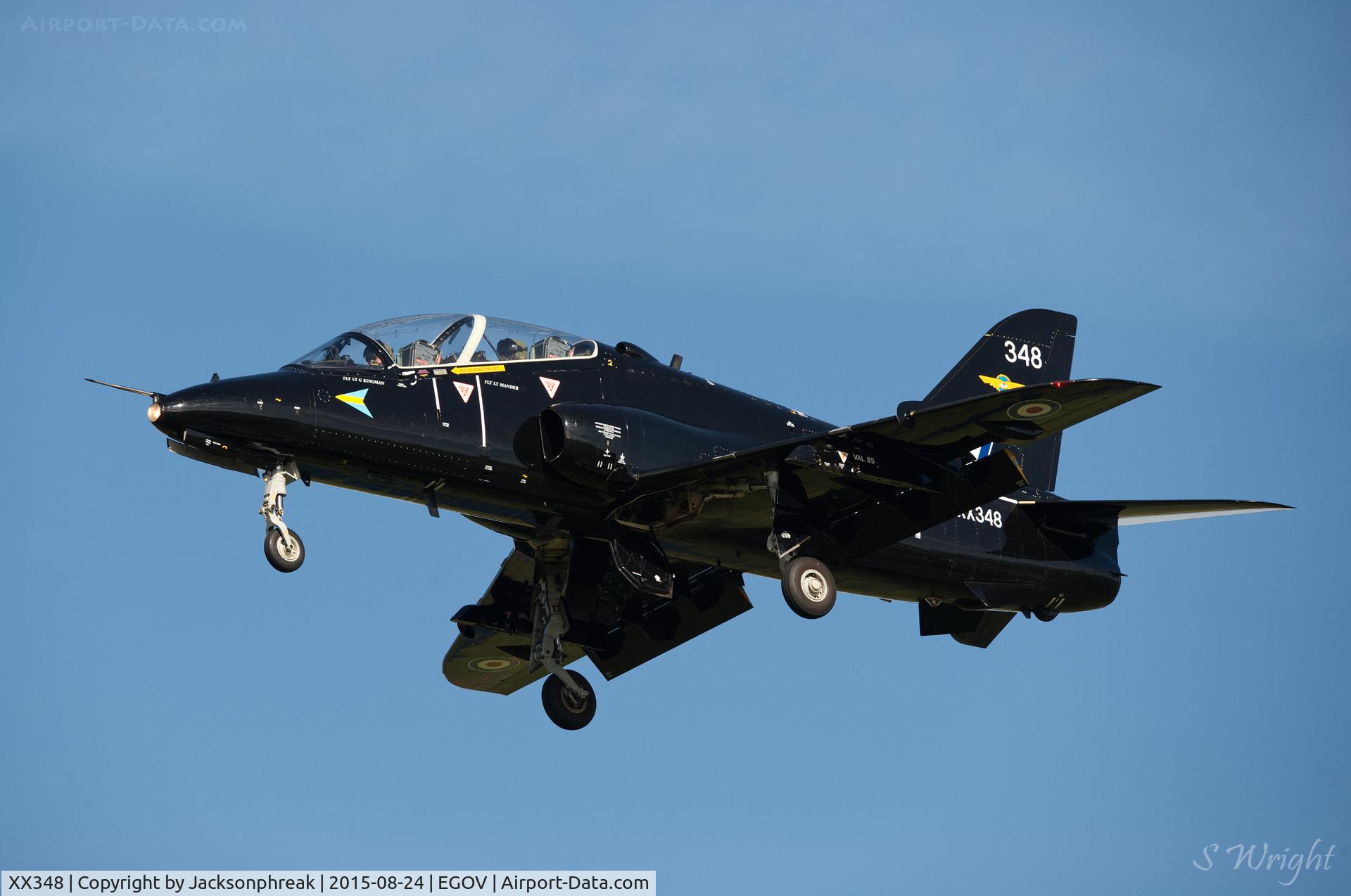 XX348, 1981 Hawker Siddeley Hawk T.1A C/N 197/312172, On finals at RAF Valley, UK