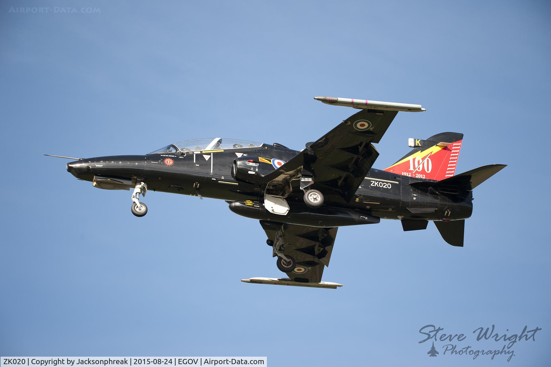 ZK020, 2009 British Aerospace Hawk T2 C/N RT011/1249, On finals at RAF Valley, UK